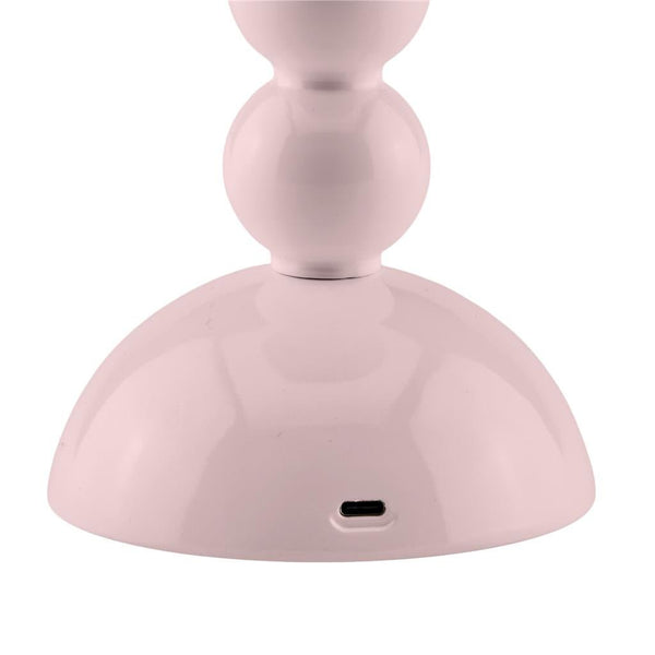 Pale Pink Bobbin LED Lamp - Addison Ross Ltd UK