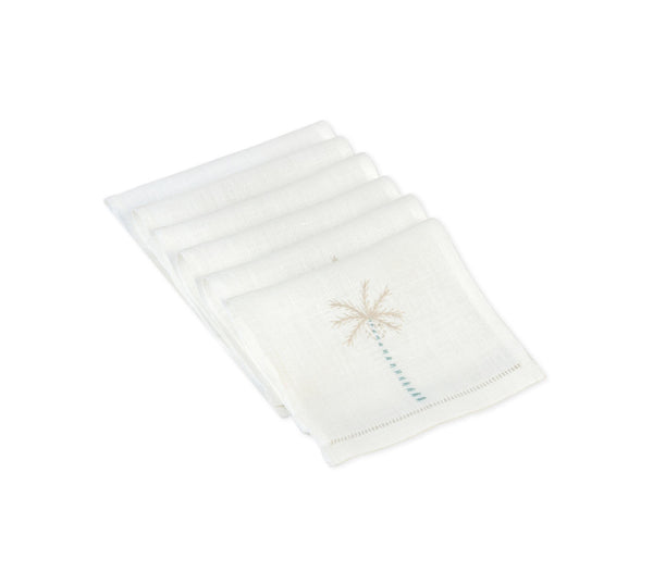 Palm Tree Cocktail Napkins (Set of 6)