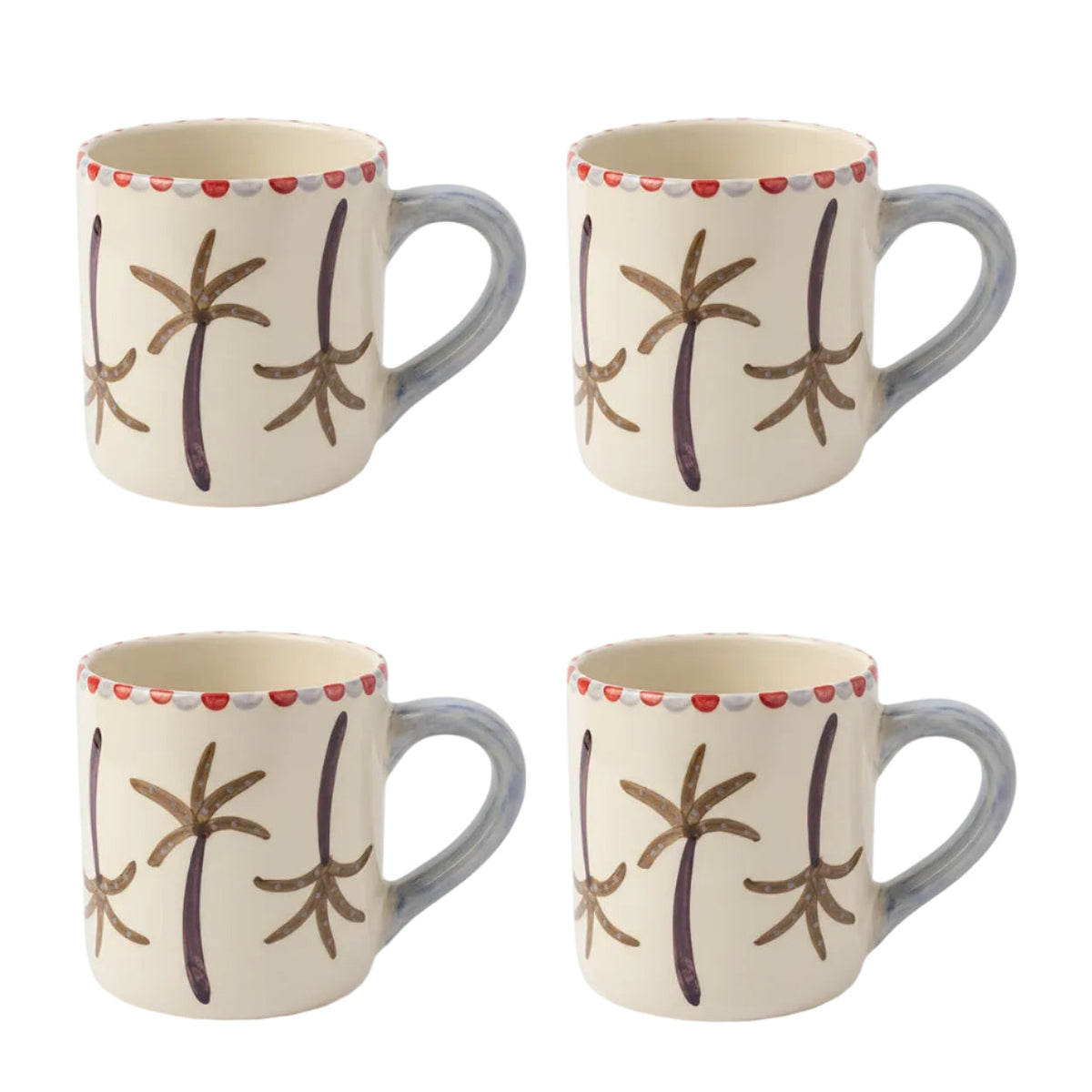 The Palmtree Mug Set of 4