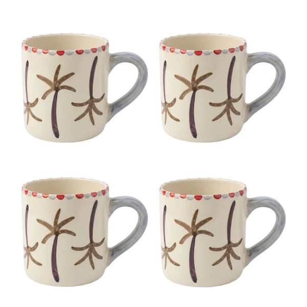 The Palmtree Mug Set of 4
