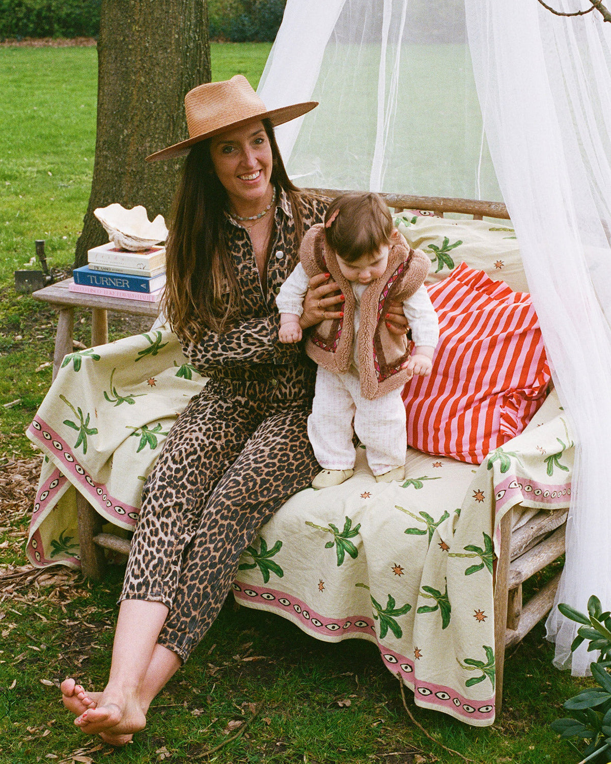 The Green Palmtree Tablecloth