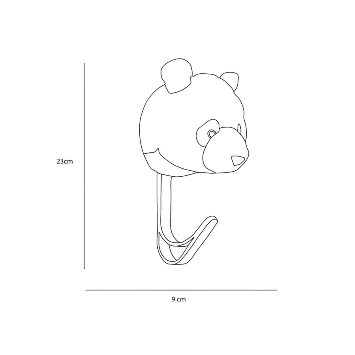 Panda coat hanger