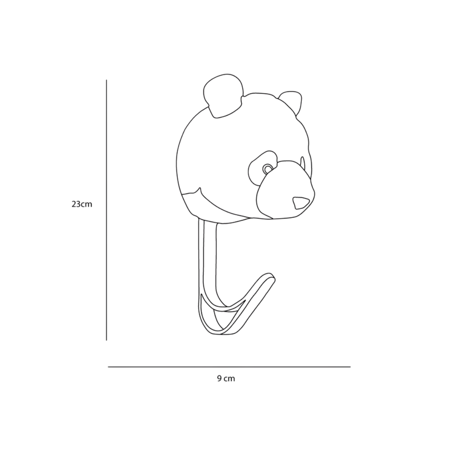 Panda coat hanger