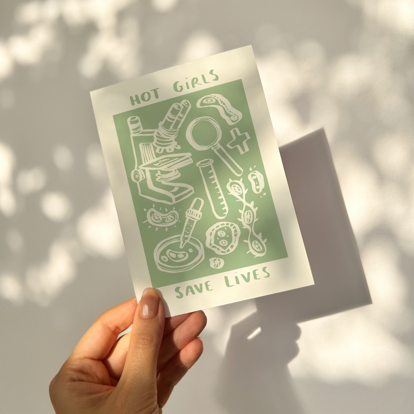 Hot Girls Save Lives - Pathologist Print