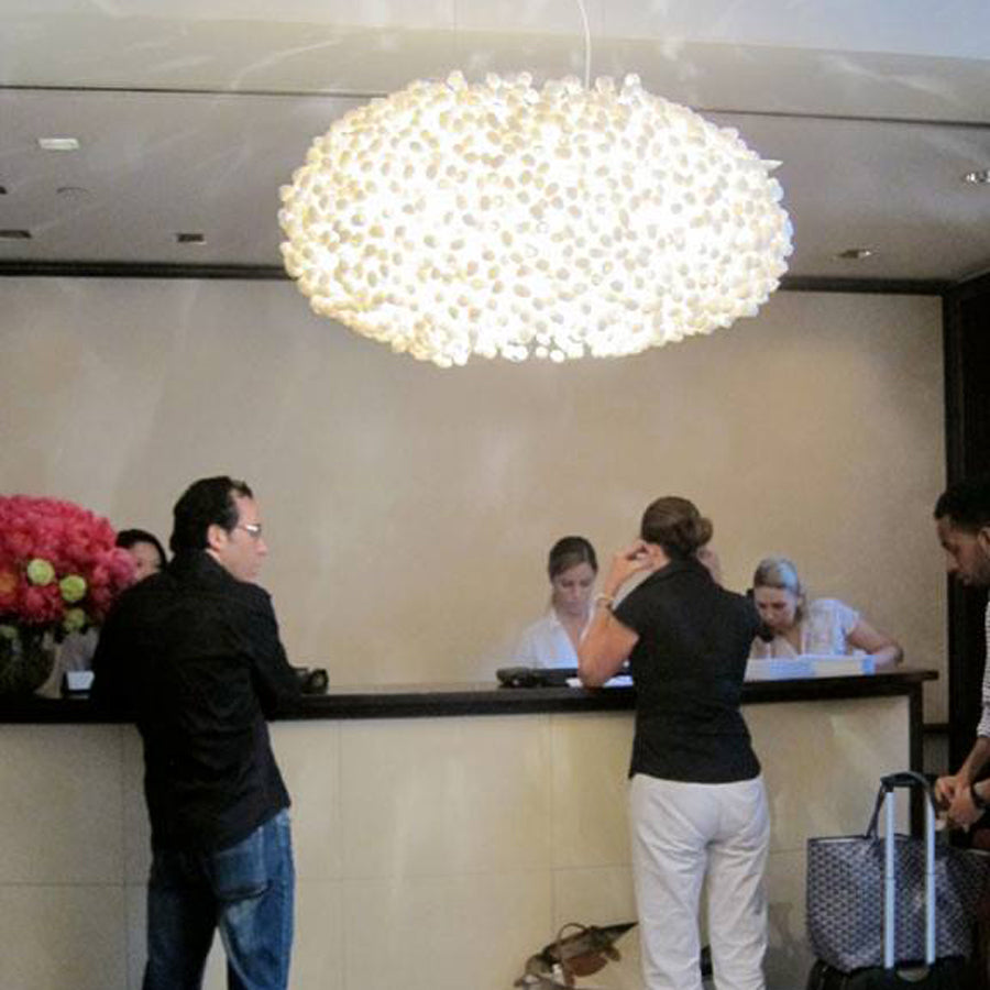 Paradise by Ango – Sculptural Silk Cocoon Pendant Light