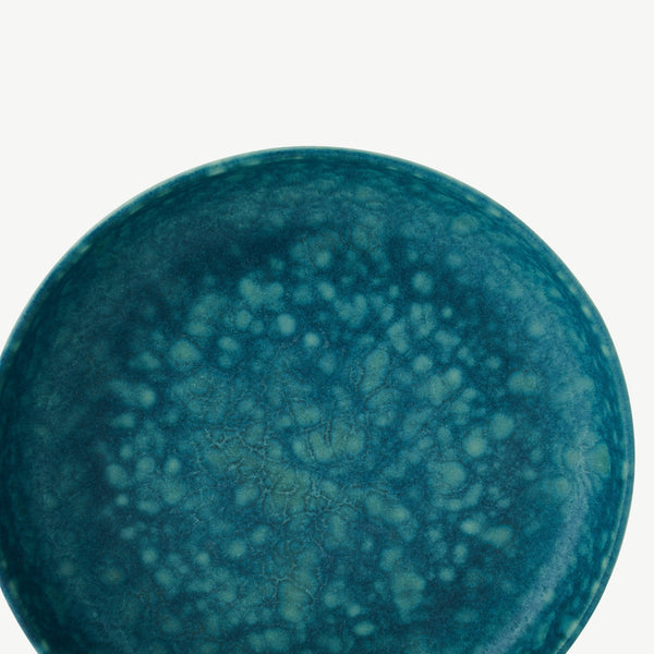 LoHo Pasta Bowls Set of 4, Forest Green Reactive Glaze
