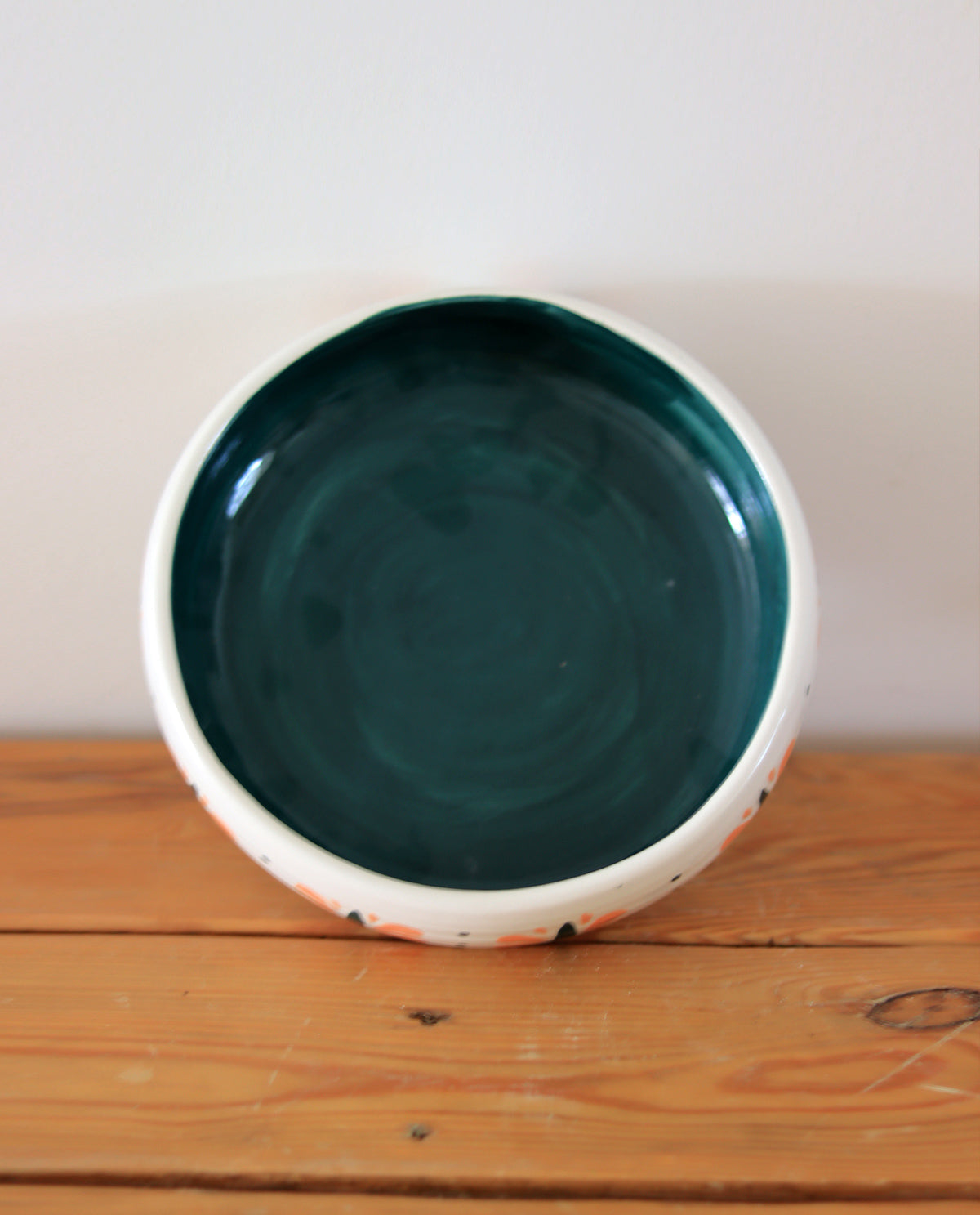 Grecian Leaf Deep Ceramic Plate 04
