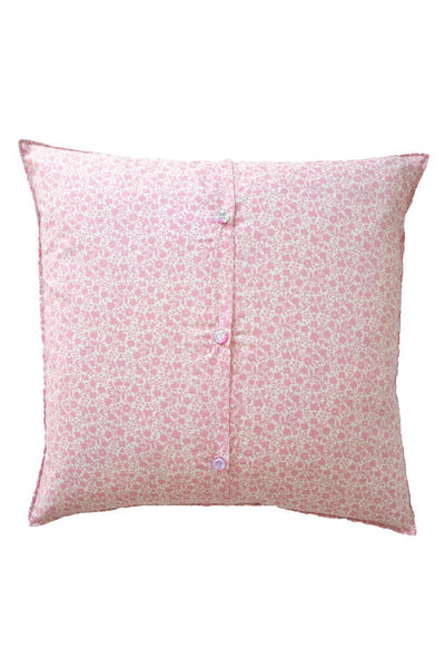 Patchwork Cushion made with Pink Liberty Fabric - Coco & Wolf