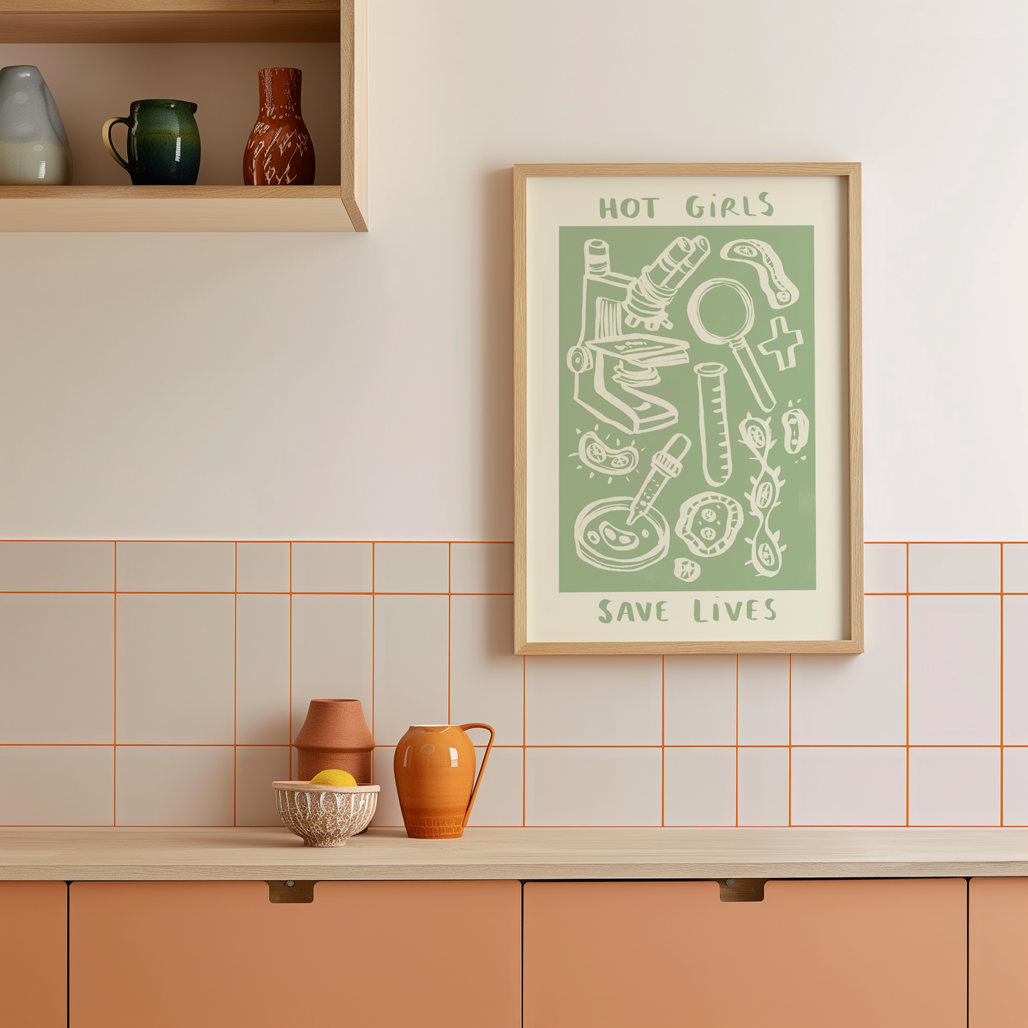 Hot Girls Save Lives - Pathologist Print