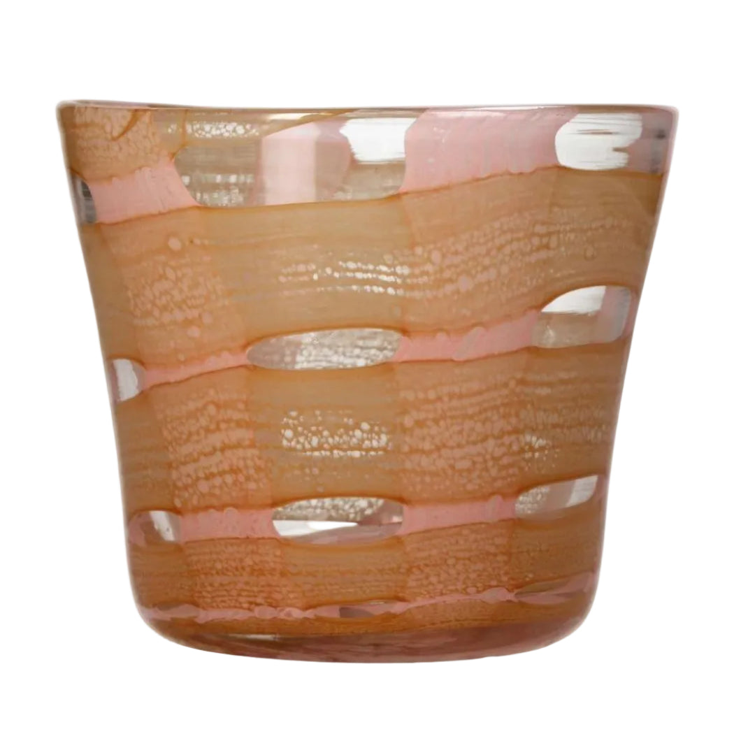 Peach Affect Glass Candle Holder / Vase - Casa by Josephine Jenno