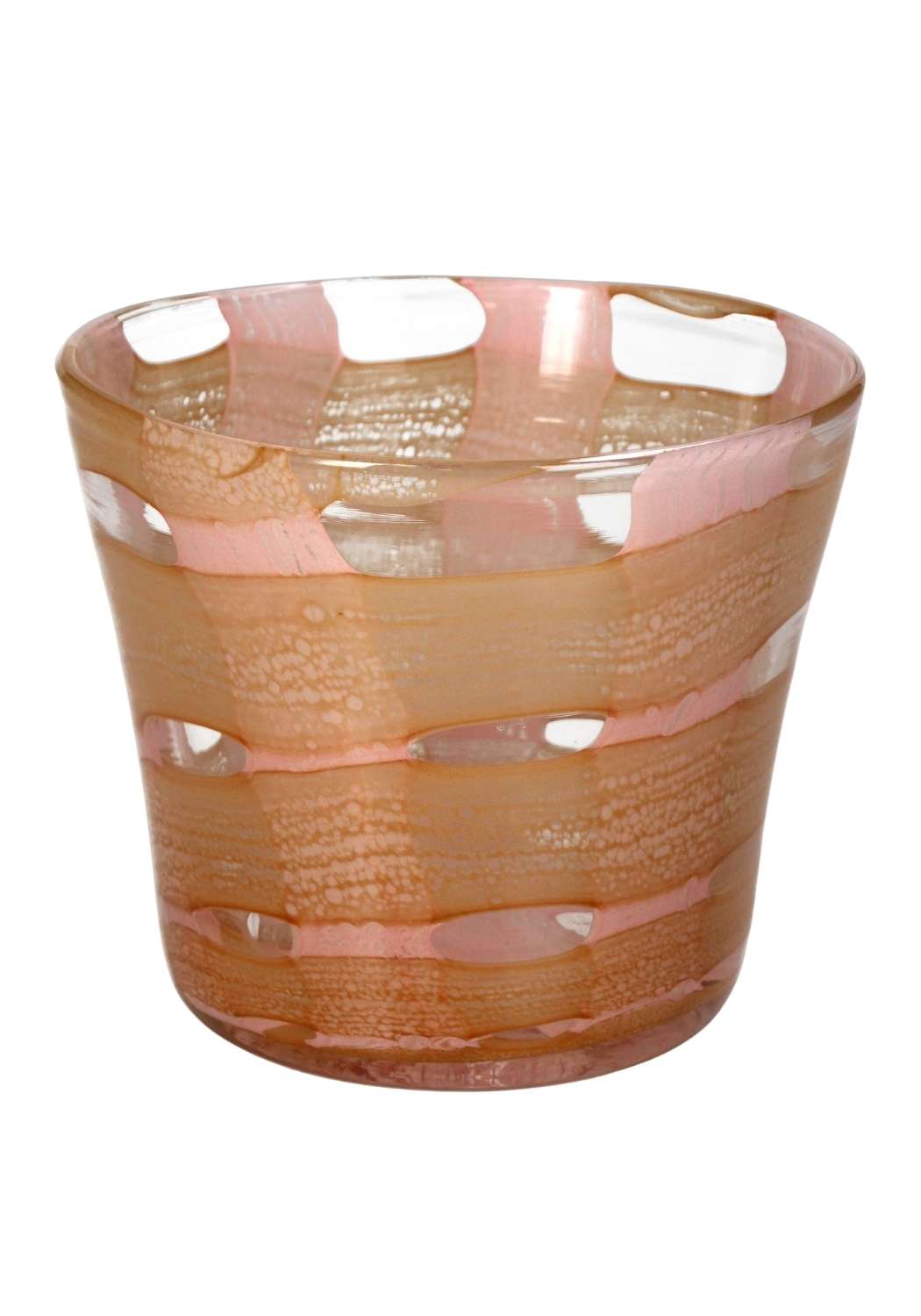 Peach Affect Glass Candle Holder / Vase - Casa by Josephine Jenno