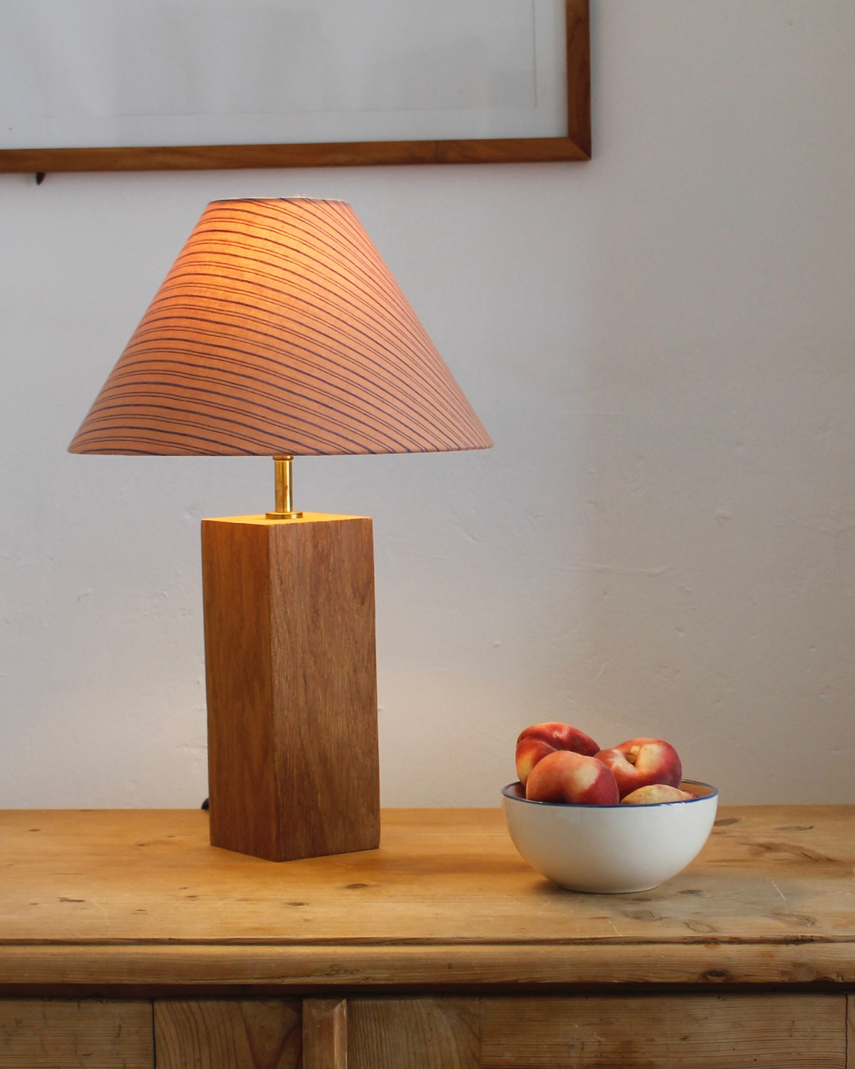 Handmade Daphne Pink Cone Table Lampshade