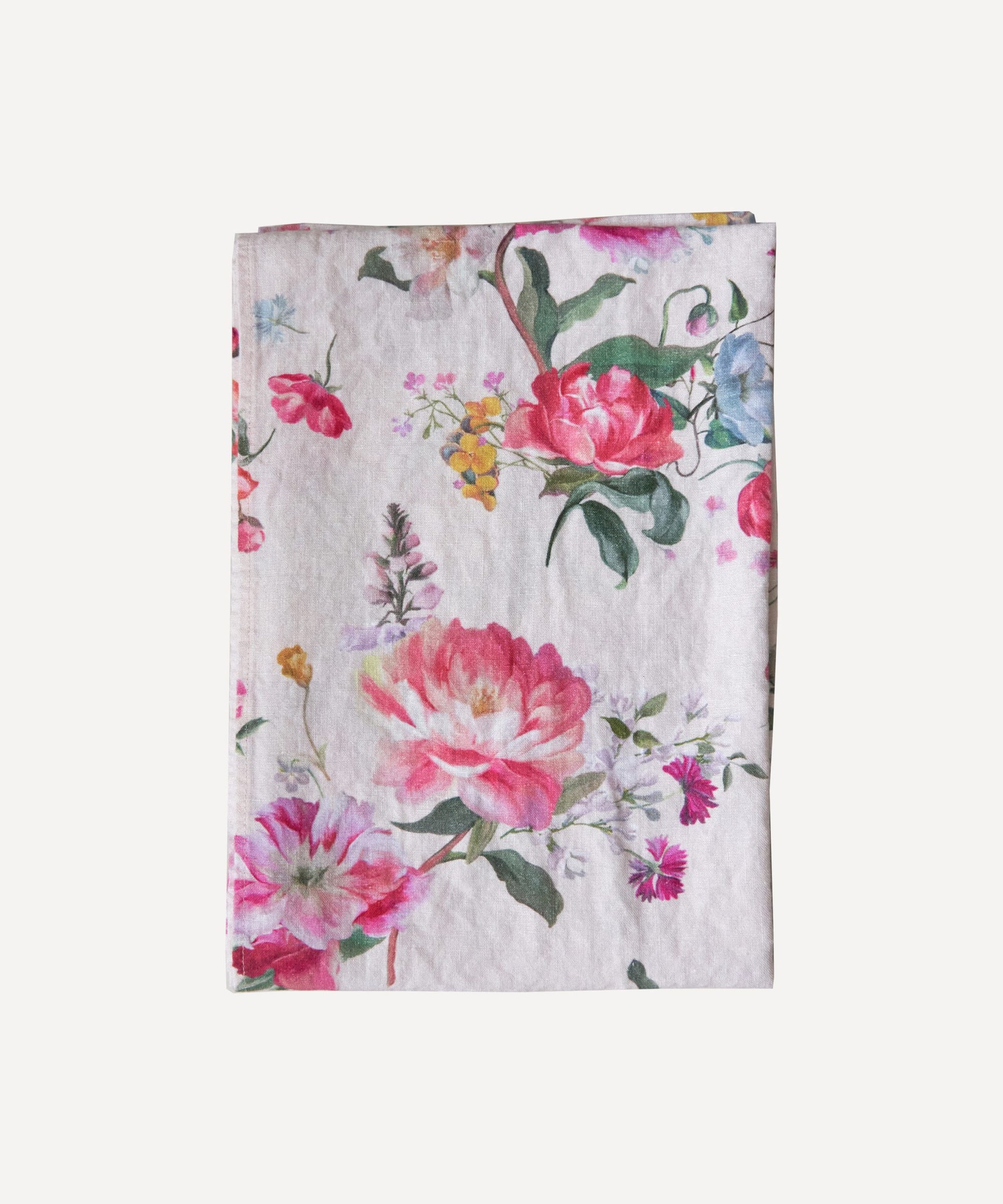 Peony Bloom Linen Runner