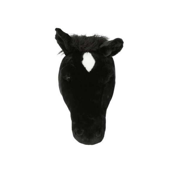 Peter the black horse Wall Mounted Plush Head