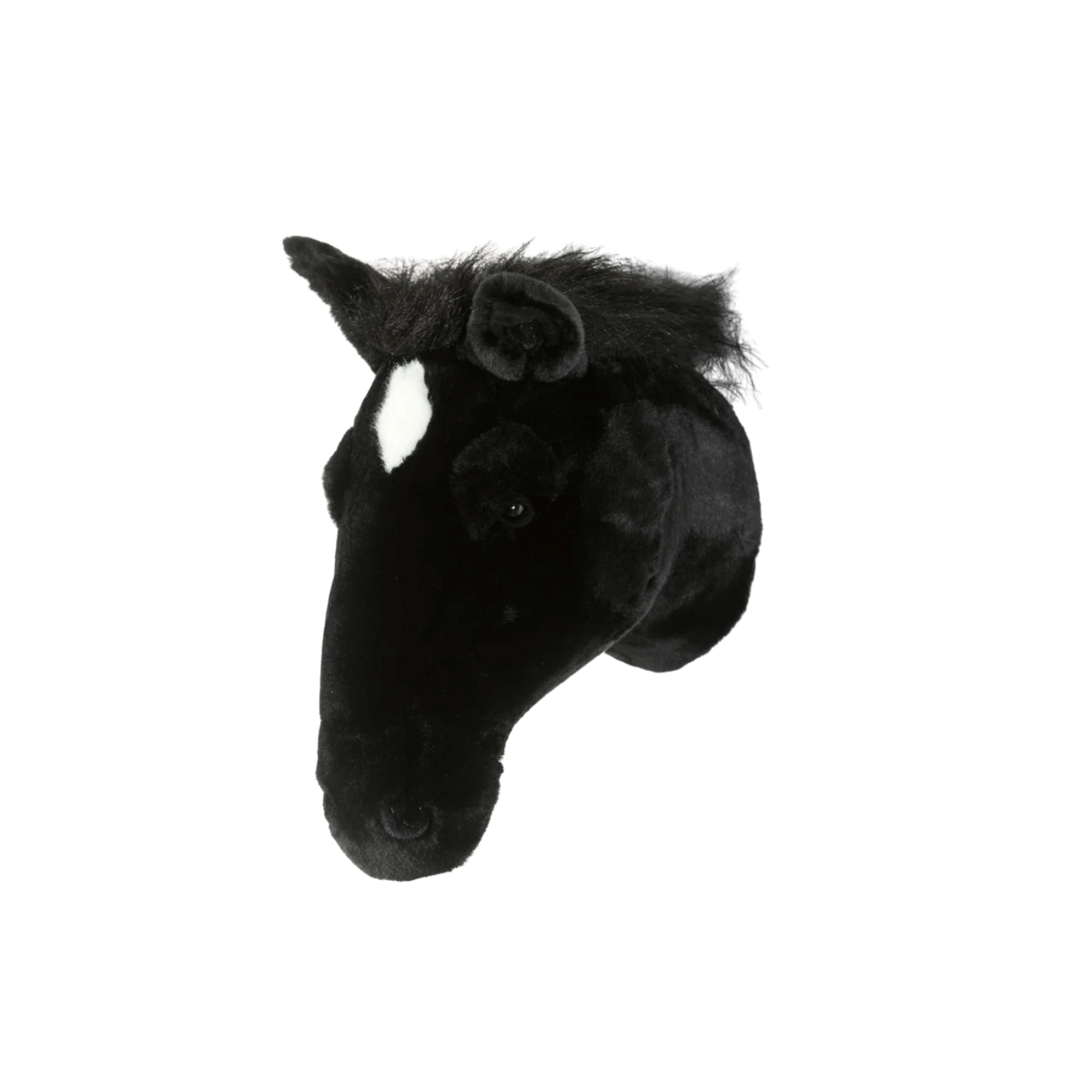 Peter the black horse Wall Mounted Plush Head