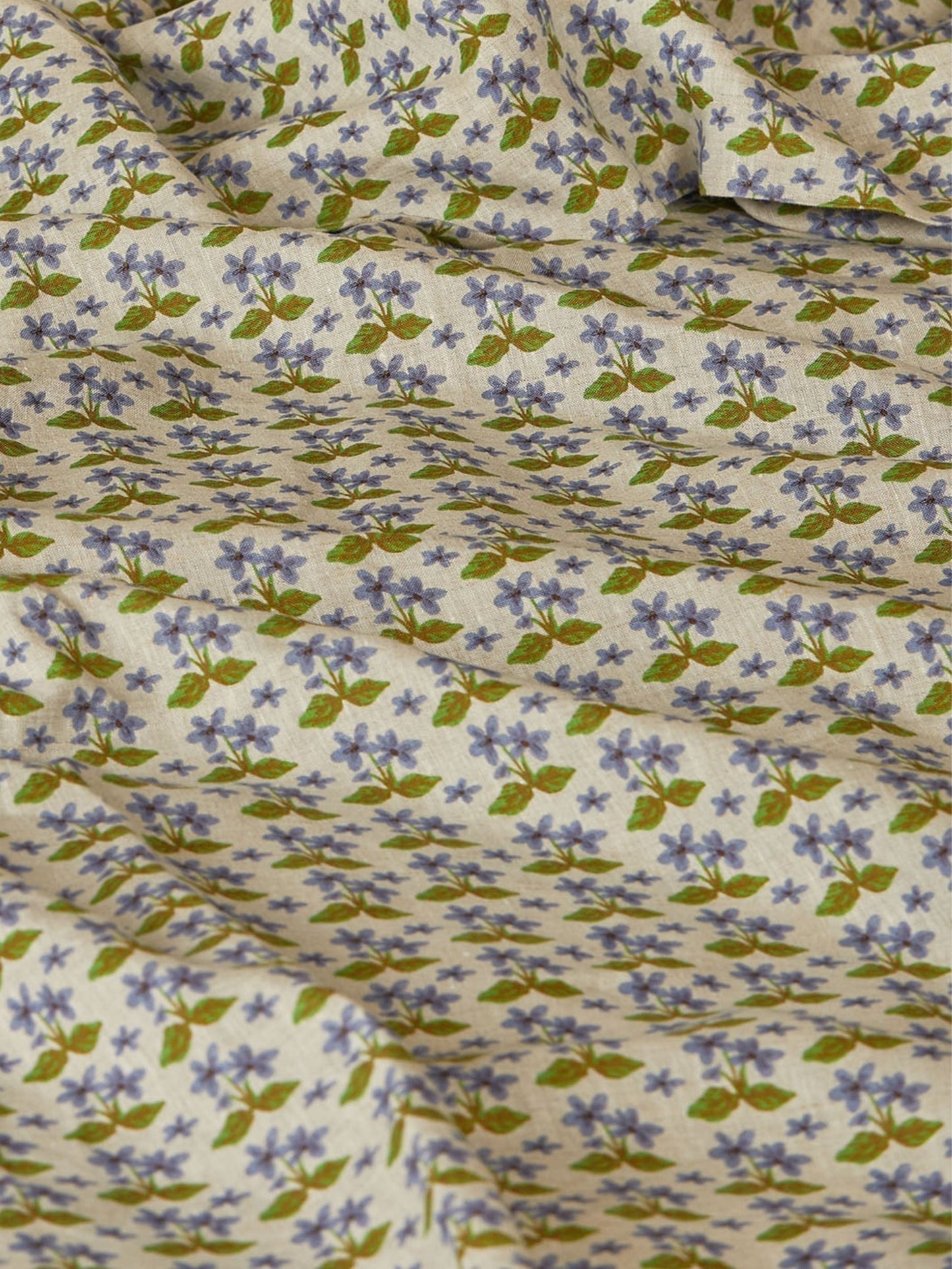 Petit Madeline Blue Linen European Pillowcases