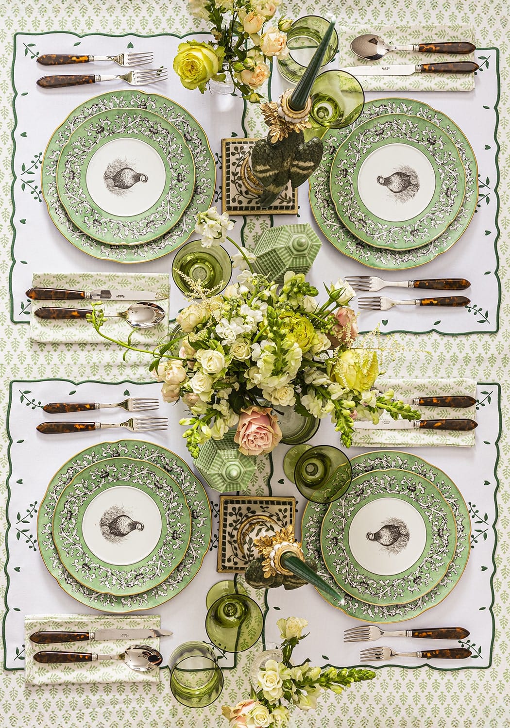 Pheasant Fancy Dessert Plates - Set of 4 - Casa by Josephine Jenno