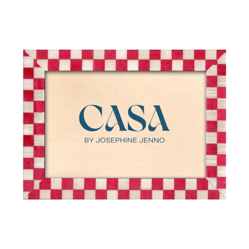 Classic Red Checkered Frame 7x5"