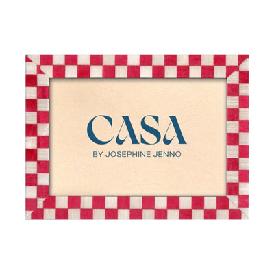 Classic Red Checkered Frame 7x5"