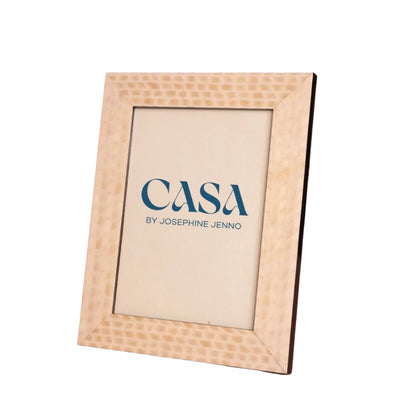 Cream and Beige Patterned Photo Frame 7x5"