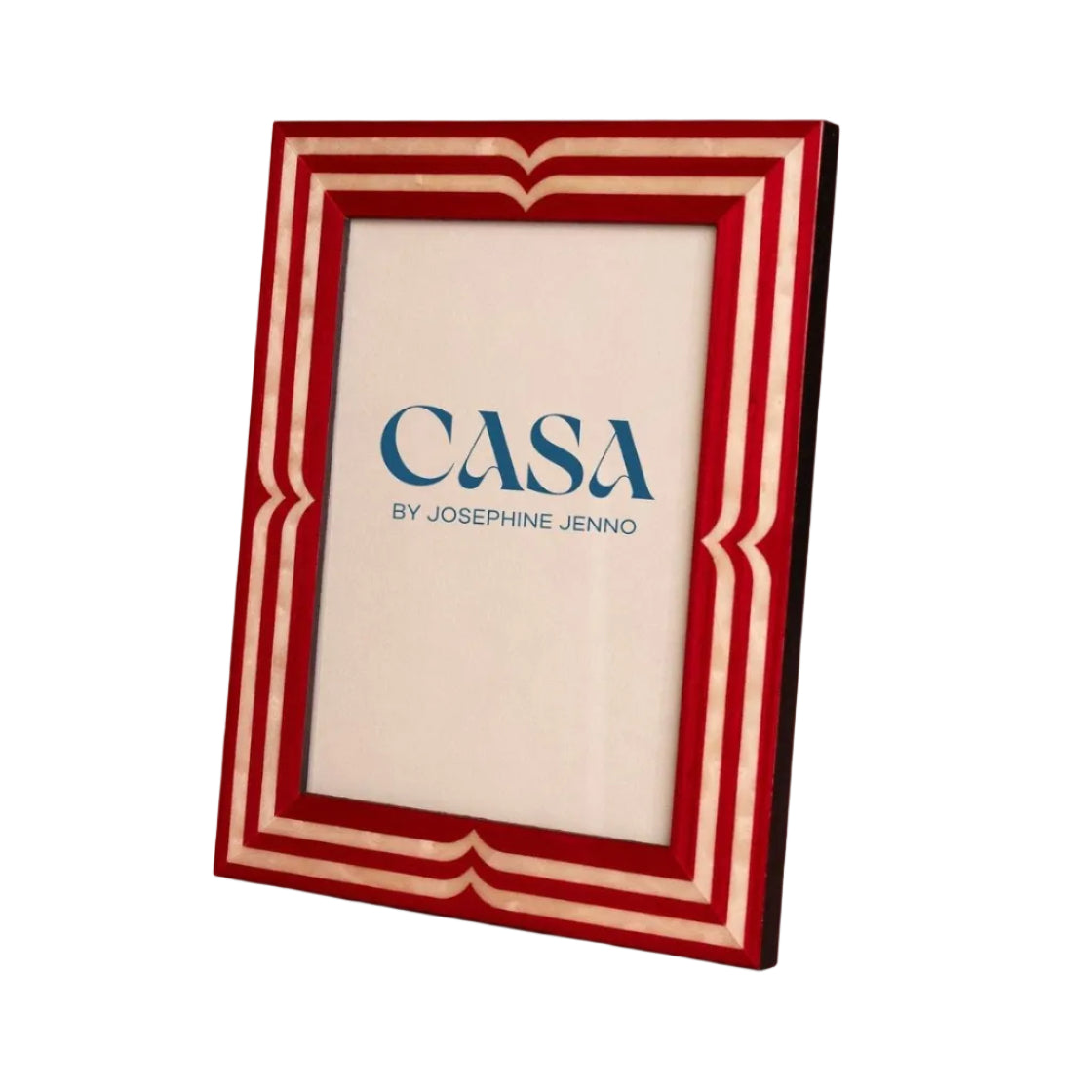 Raspberry Beret Marquetry Frame 7x5"