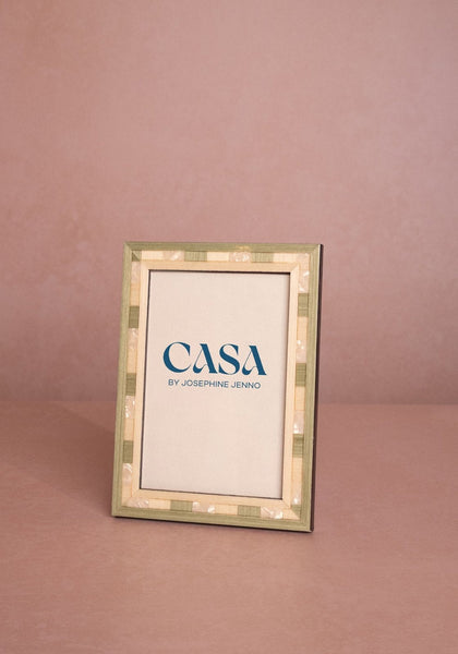 Valduga Marquetry Green Frame 6x4"