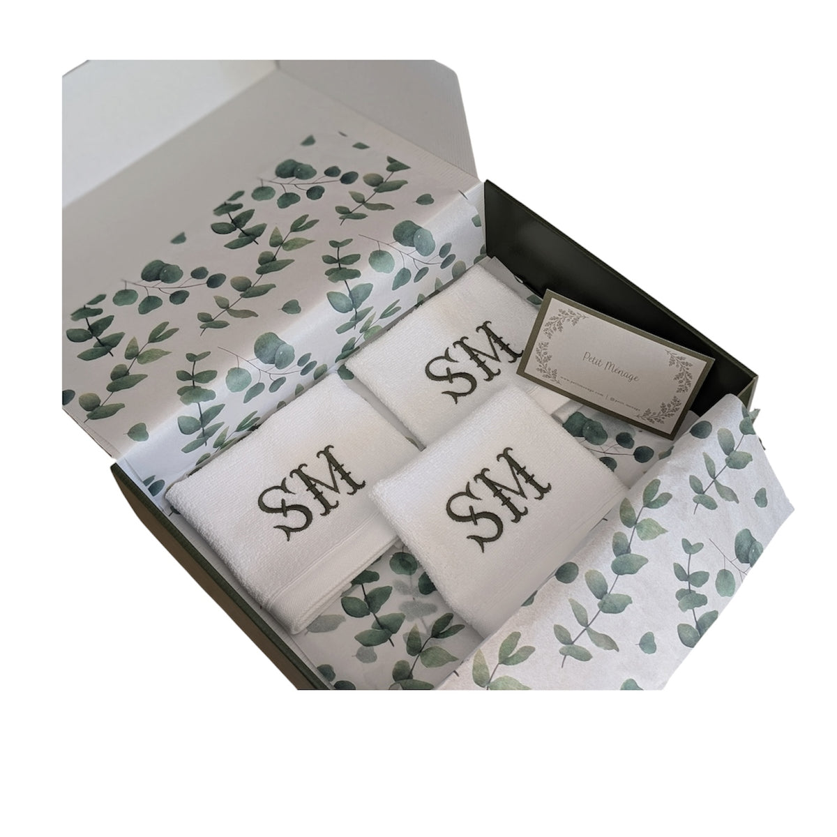 Bath - Monogrammed Embroidery Guest Towels (Set Of 3)