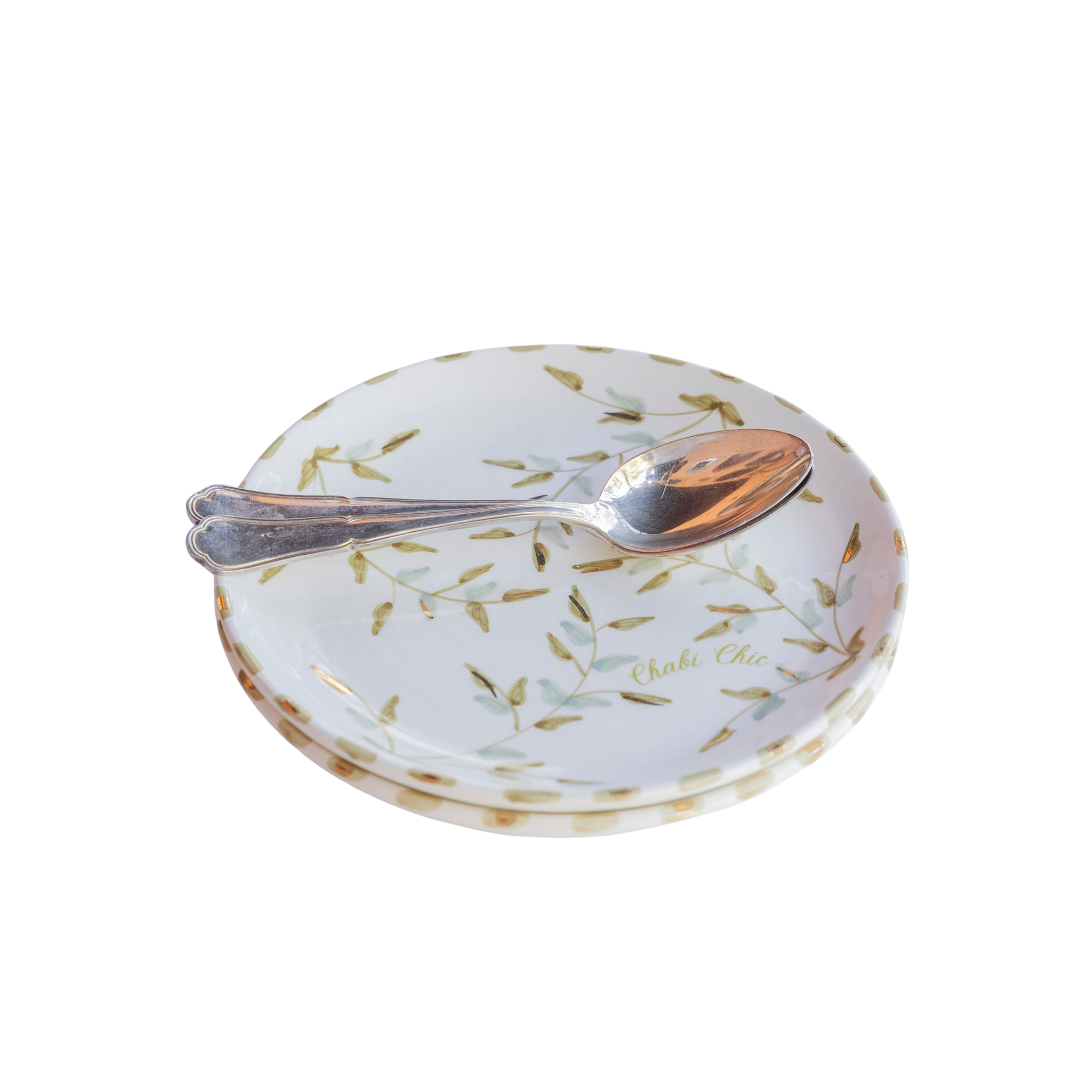 Soup Plate - Gold Leaves