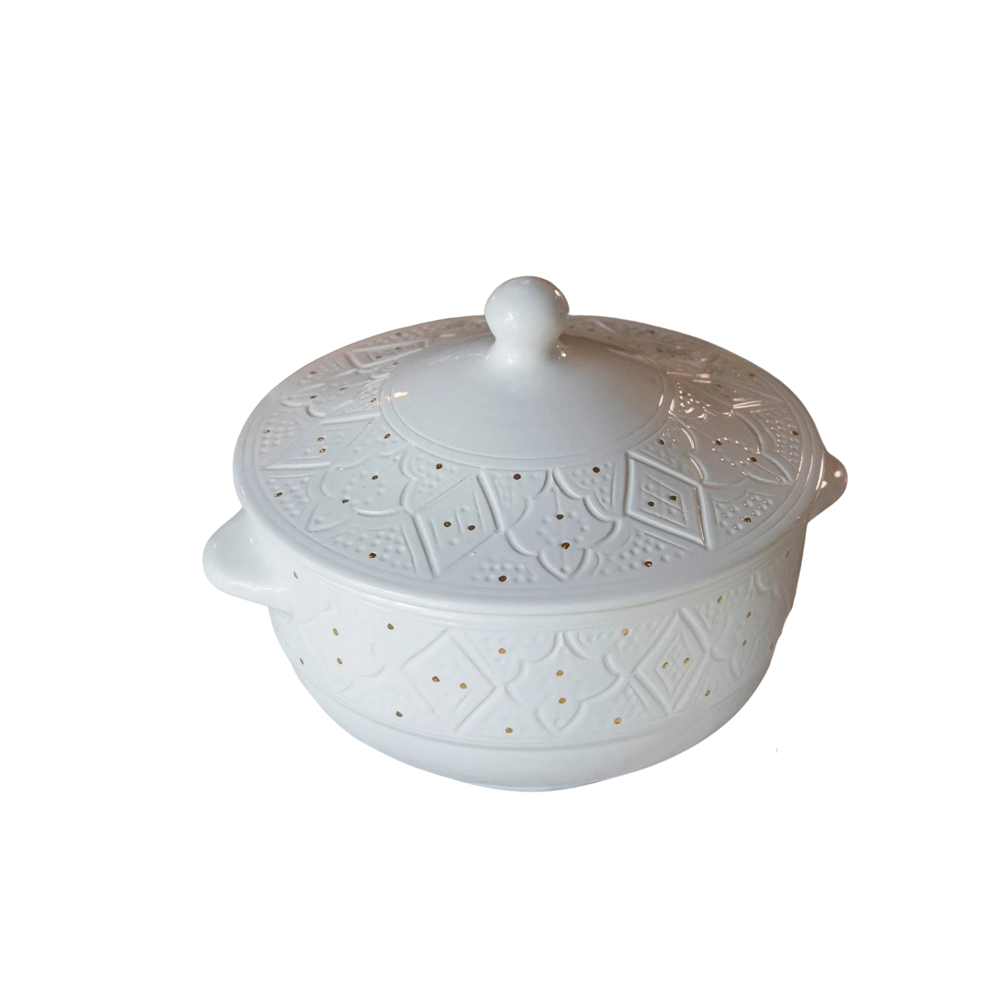 Soup Tureen - White Gold Imprint