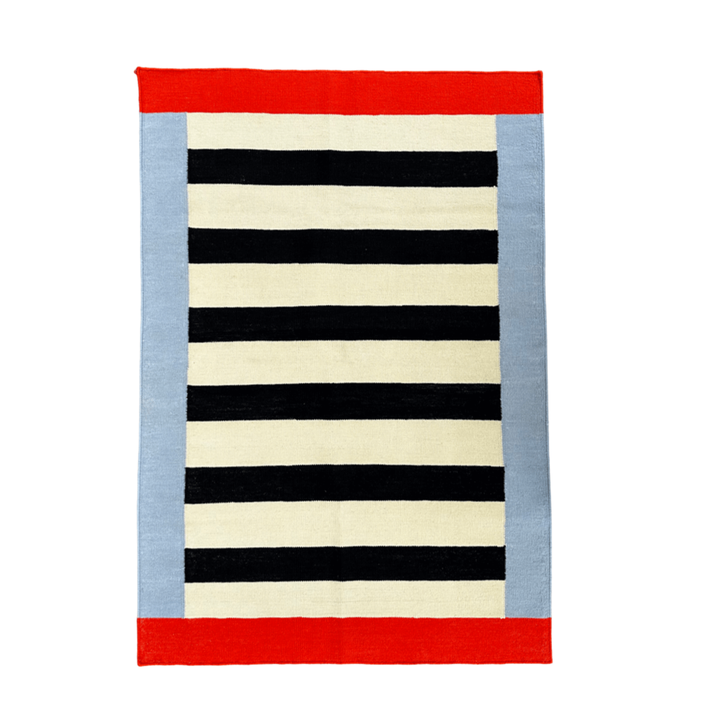 Red Symmetry Rug (Flat-Woven)