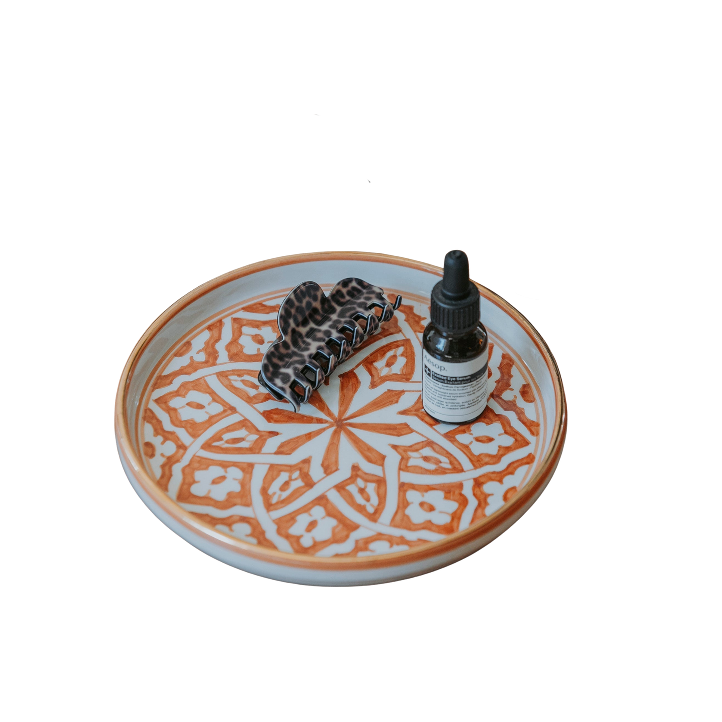 Small Round Tray - Fassia Marsala Gold