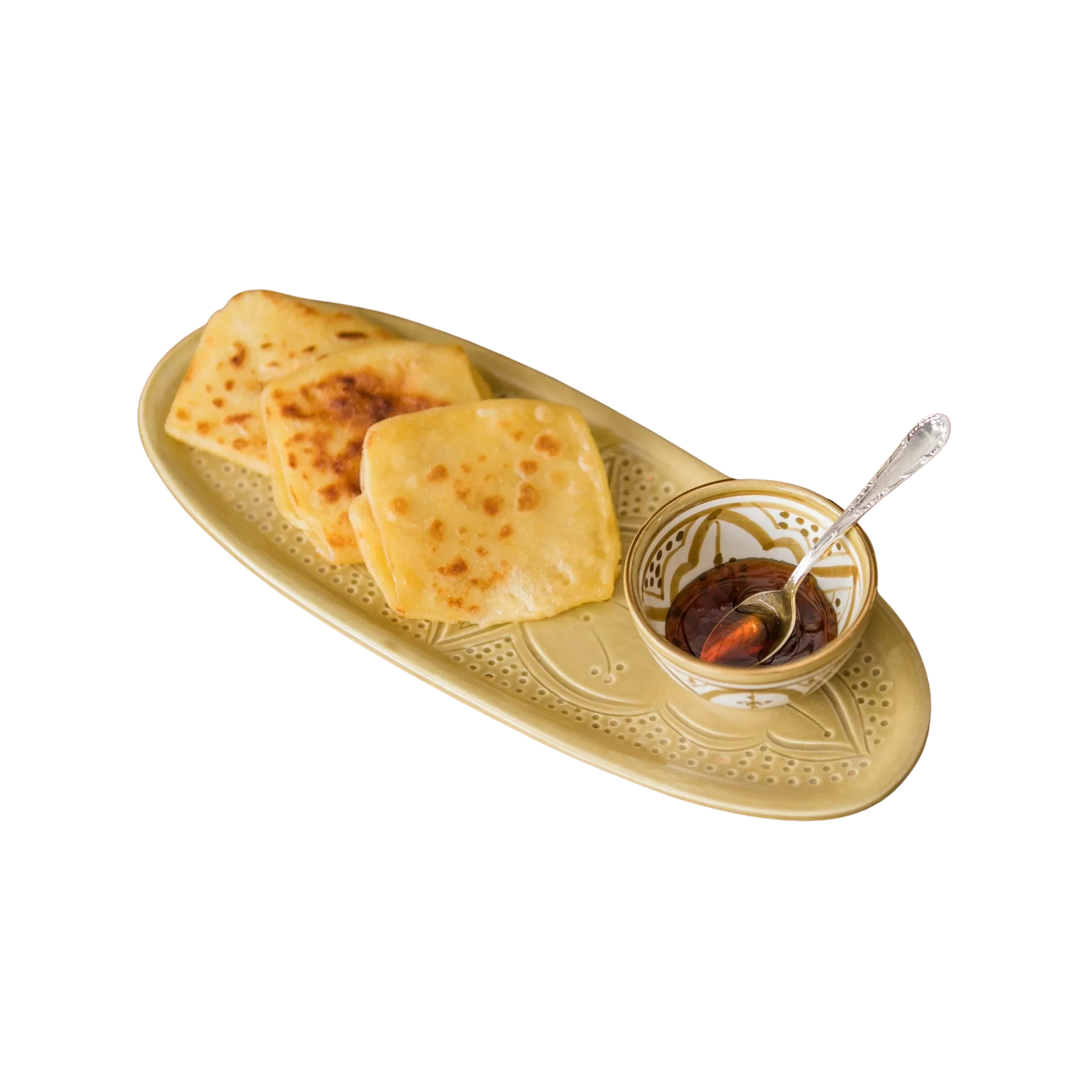 Oval Tray - Khaki Gold Imprint