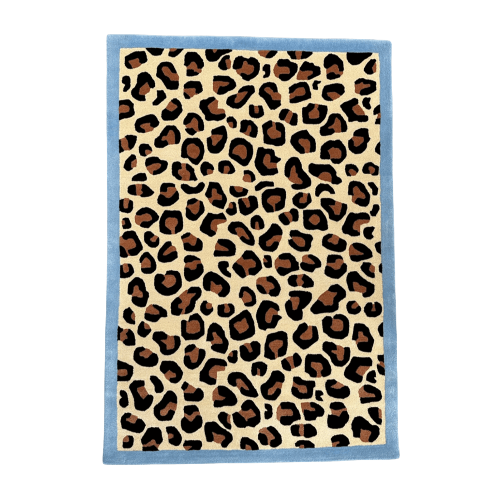 Blue Leopard Rug