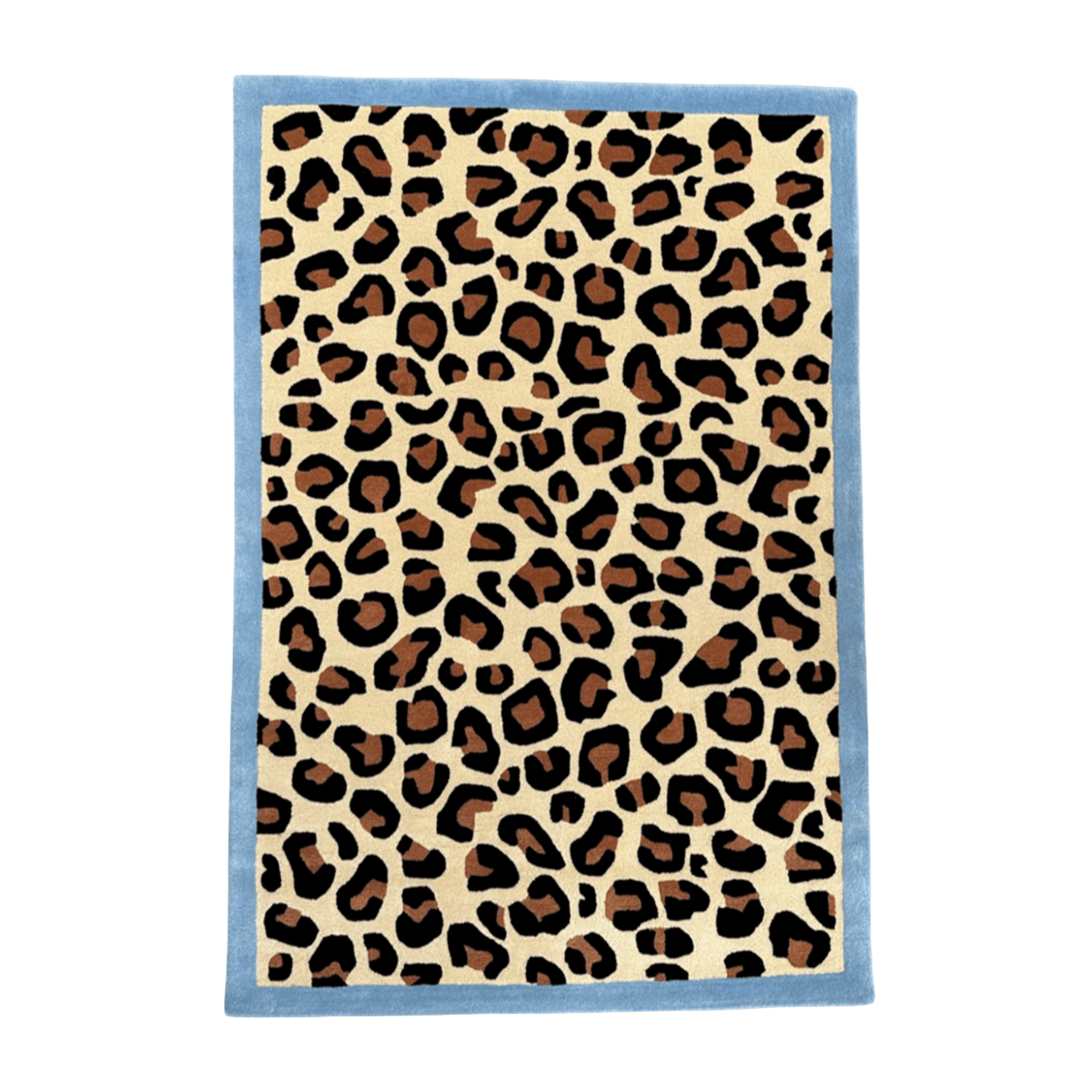 Blue Leopard Rug