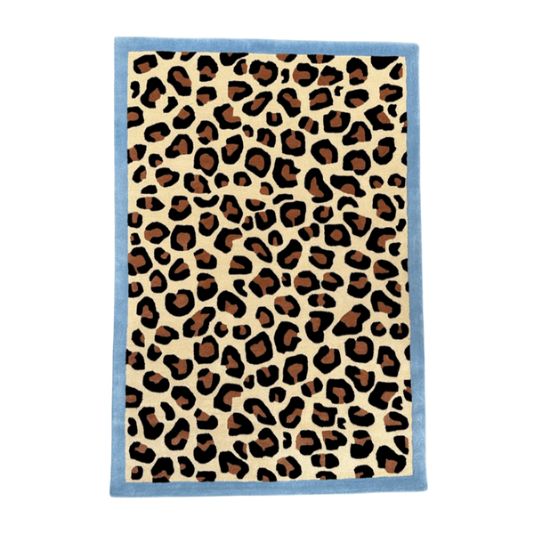Blue Leopard Rug