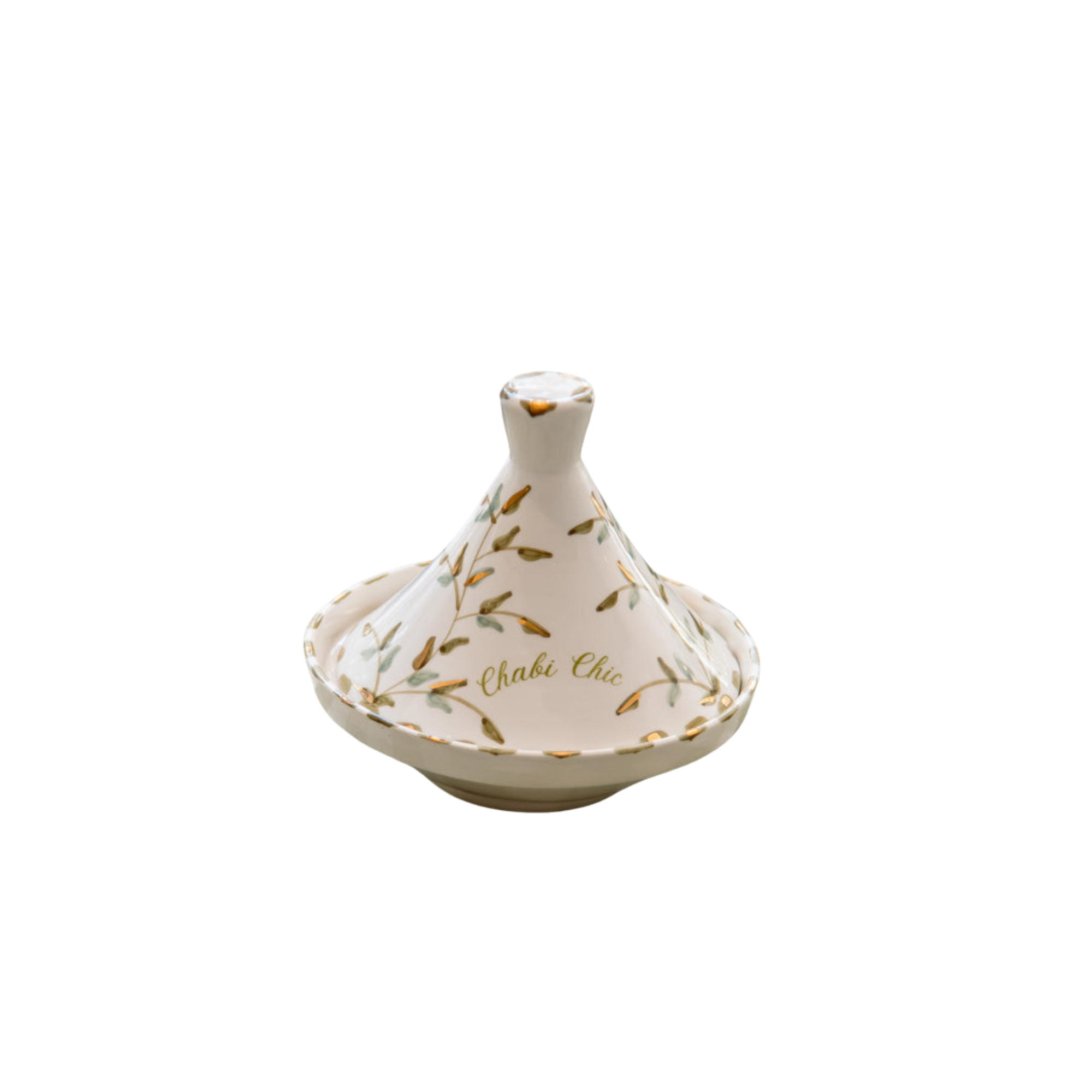 Small Tagine - Gold Leaves