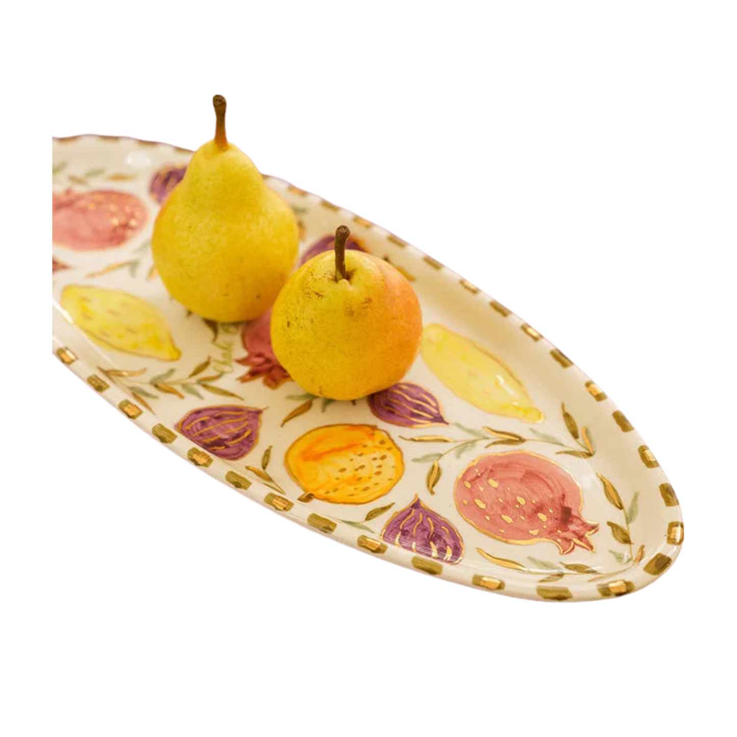Oval Tray - Tutti Frutti Gold