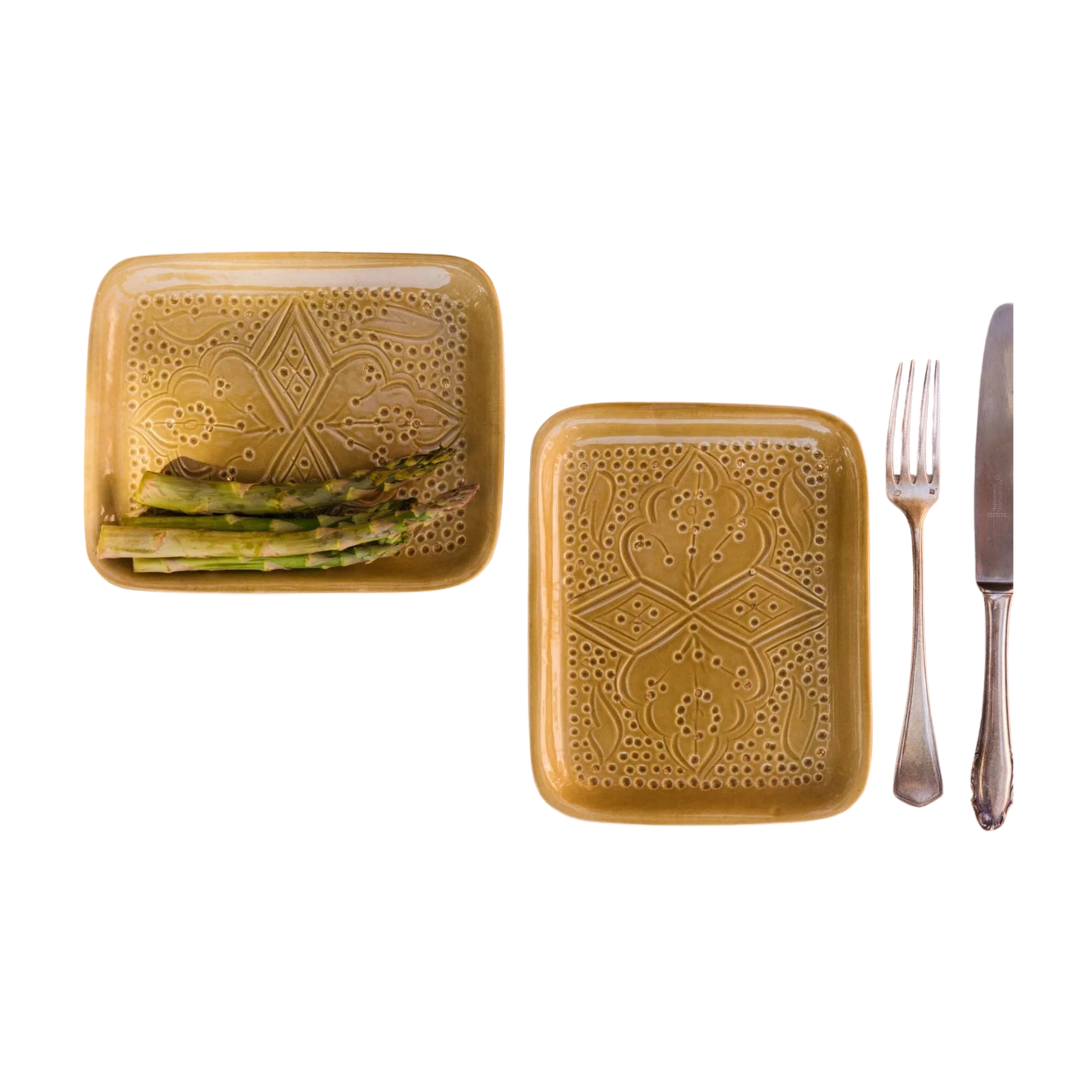 Small Tray - Khaki Gold Imprint