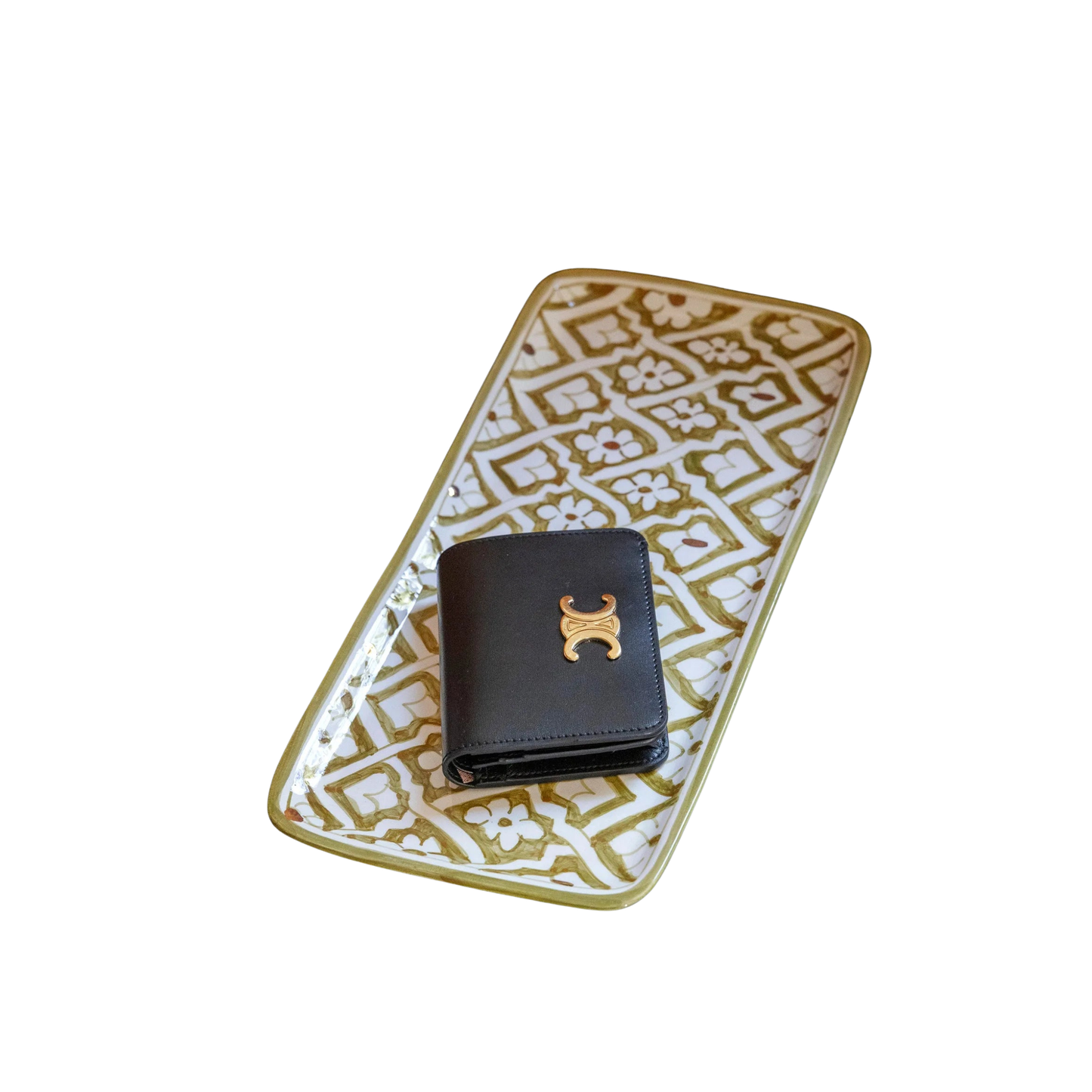 Long Rectangular Tray - Fassia Khaki Gold