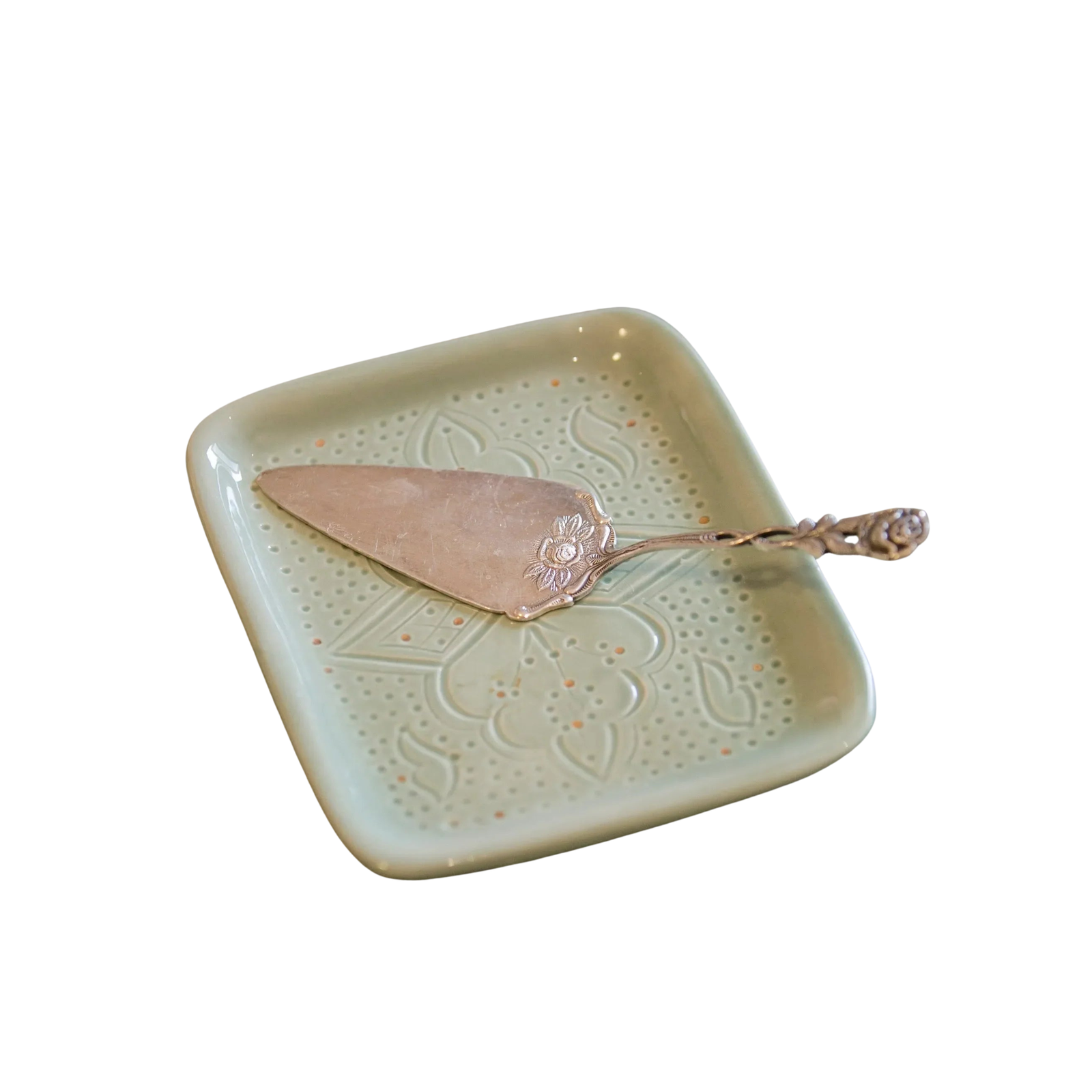 Small Tray - Mint Gold Imprint