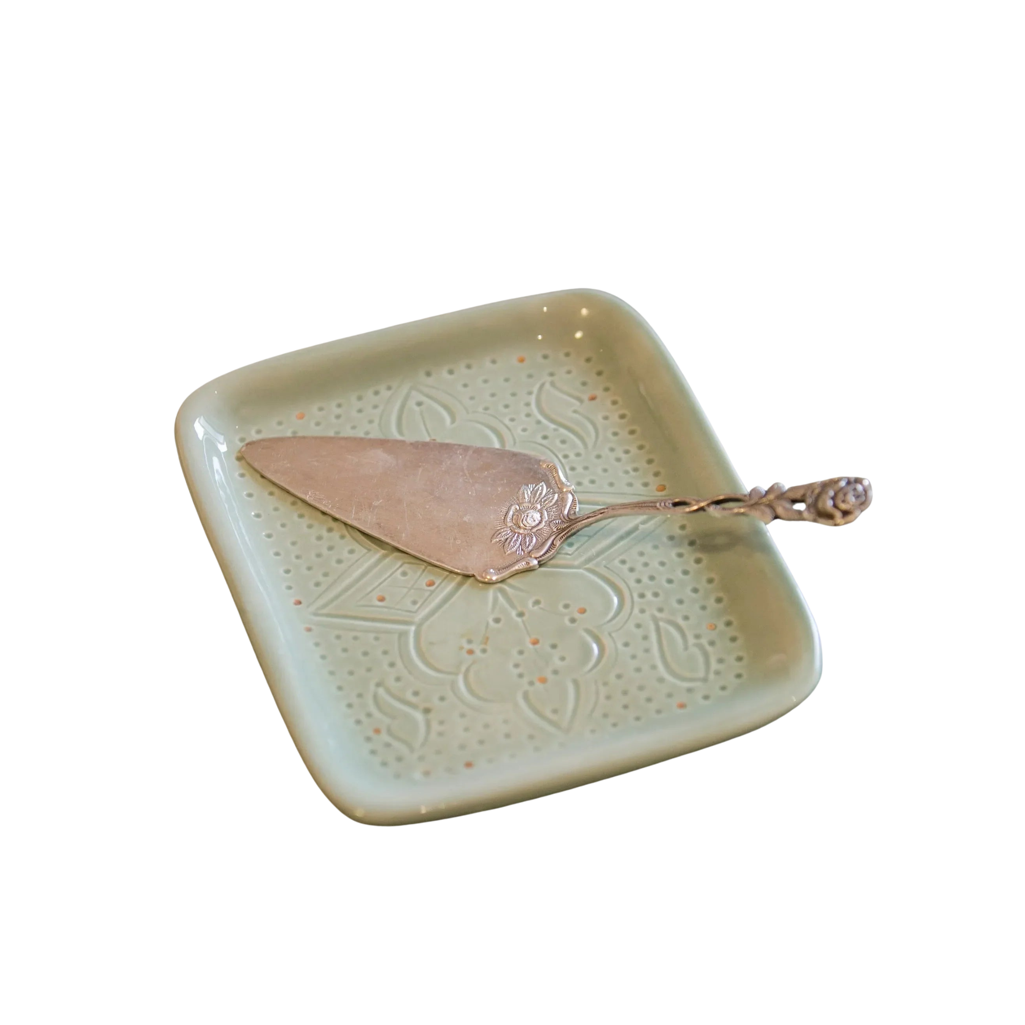 Small Tray - Mint Gold Imprint