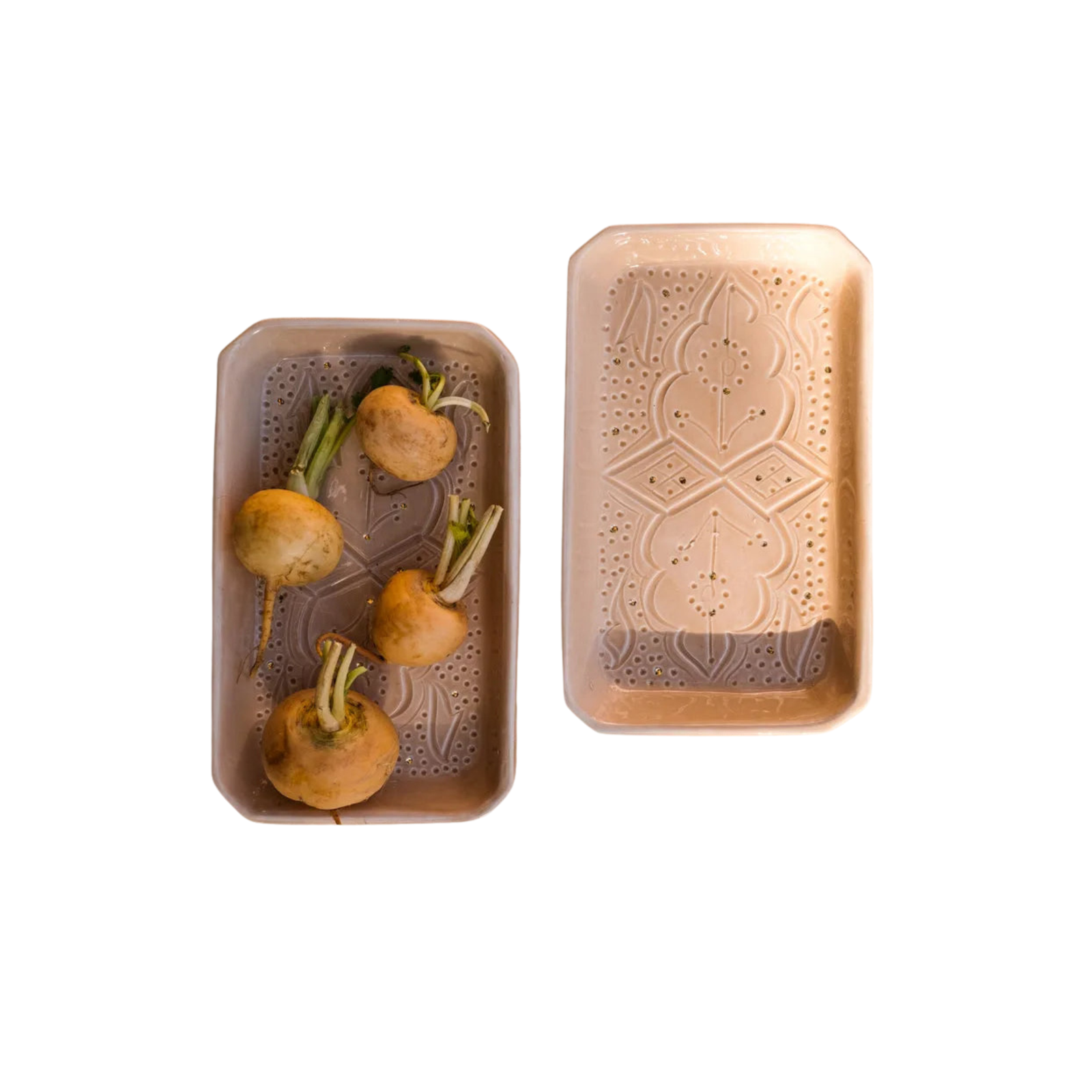 Rectangular Serving Tray - Sahara Gold Imprint