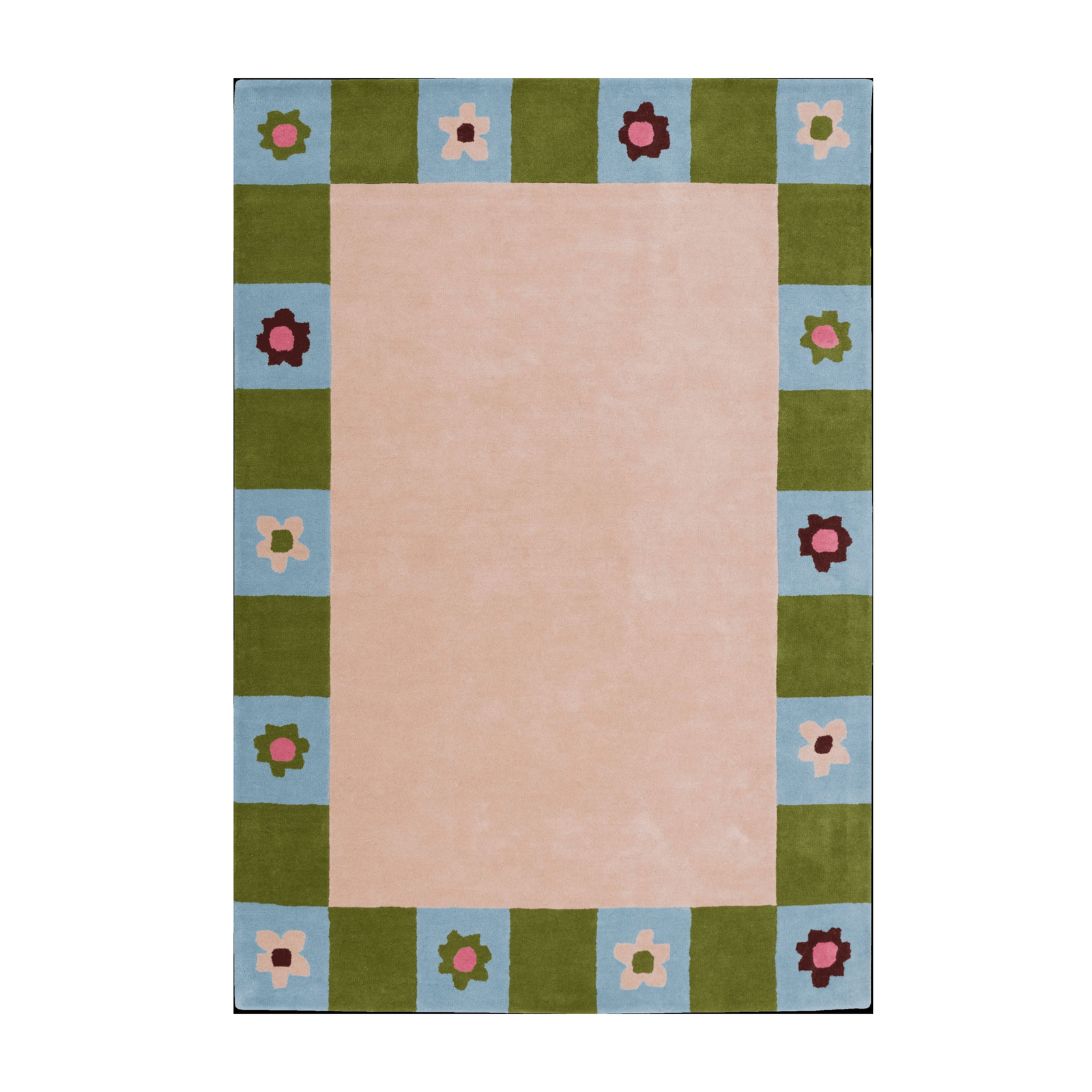 Checkered Bloom Rug