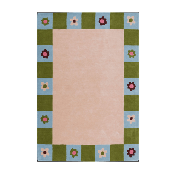 Checkered Bloom Rug