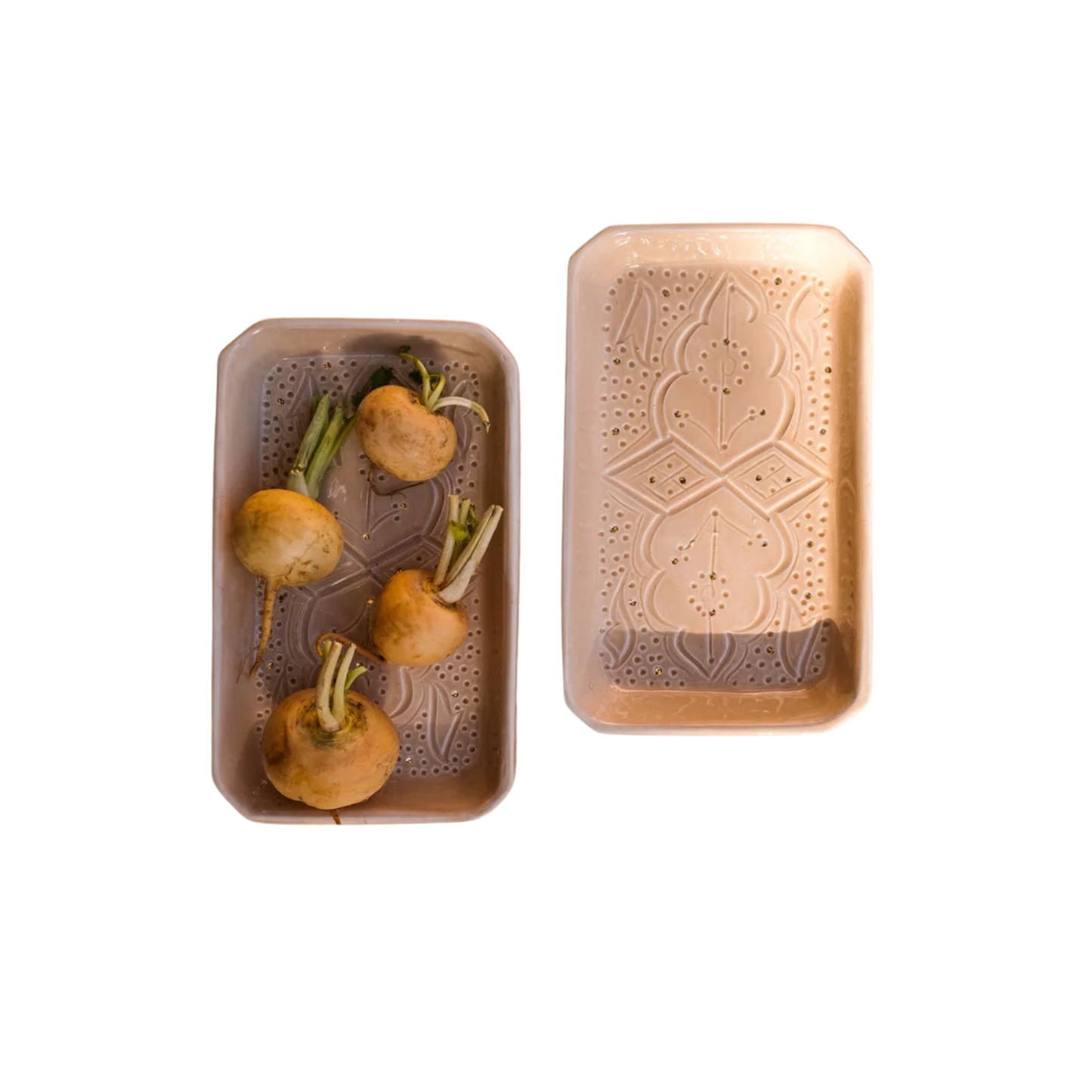 Rectangular Serving Tray - Sahara Gold Imprint