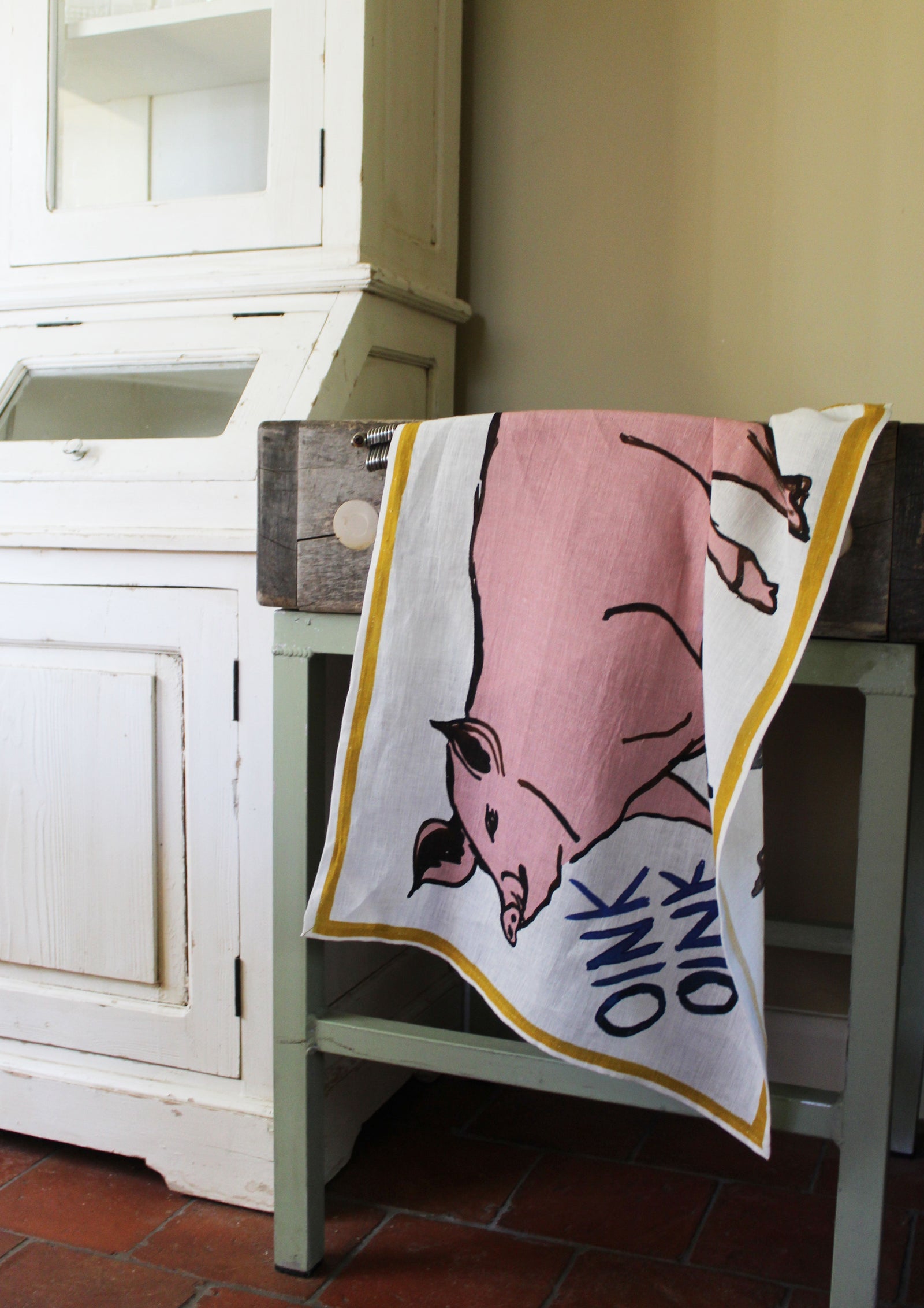 Pig Tea Towel