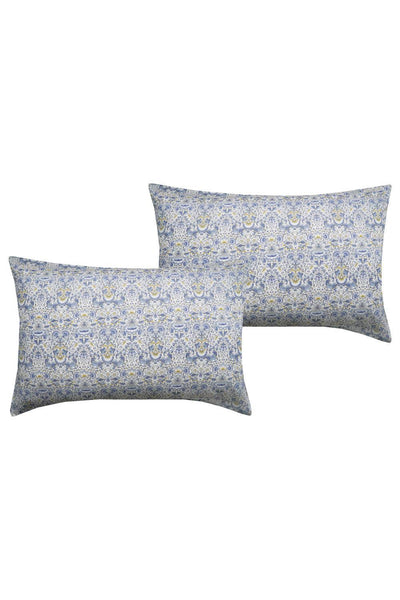 Pillowcase made with Liberty Fabric LODDEN CHINA BLUE - Coco & Wolf