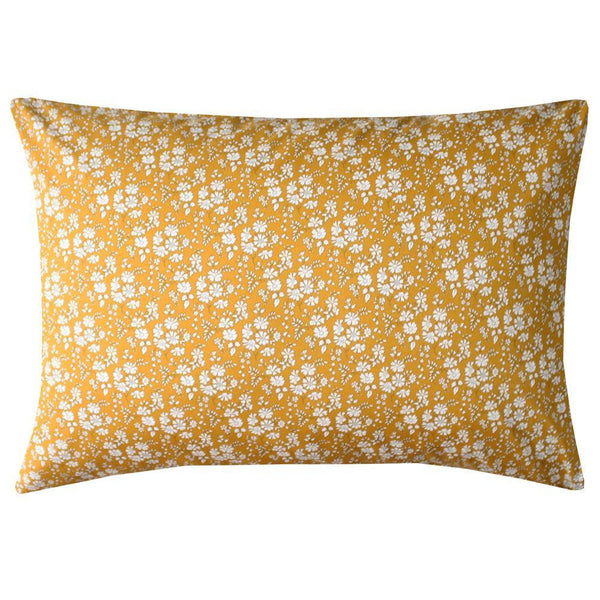 Pillowcase made with Liberty Fabric CAPEL MUSTARD - Coco & Wolf
