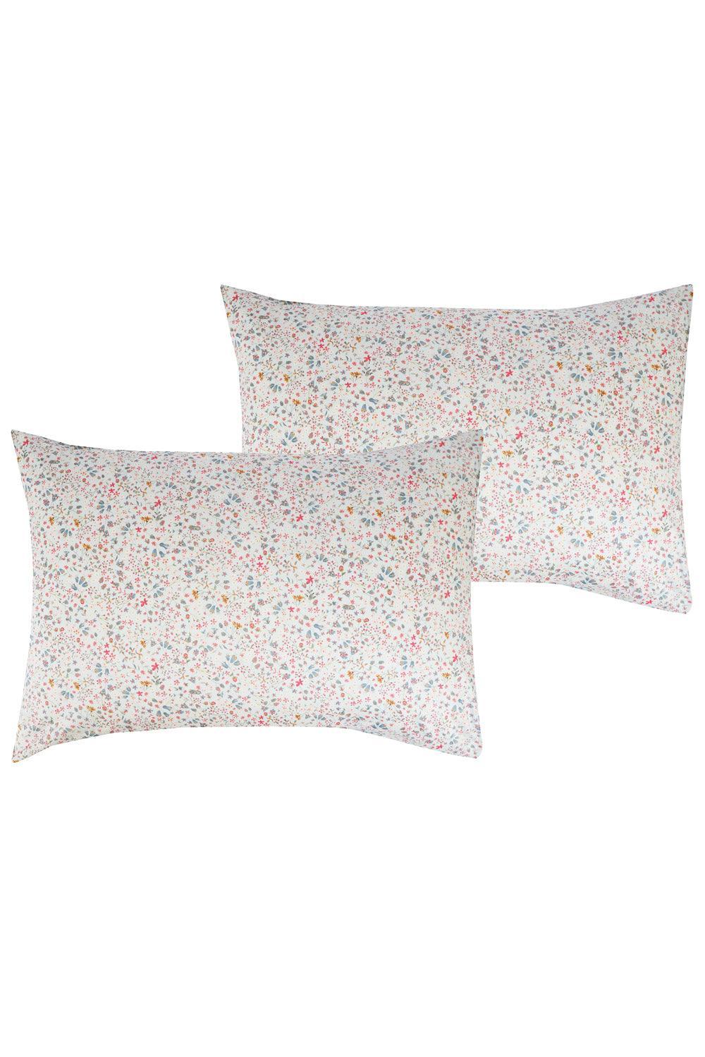 Pillowcase made with Liberty Fabric DONNA LEIGH DUCK EGG - Coco & Wolf