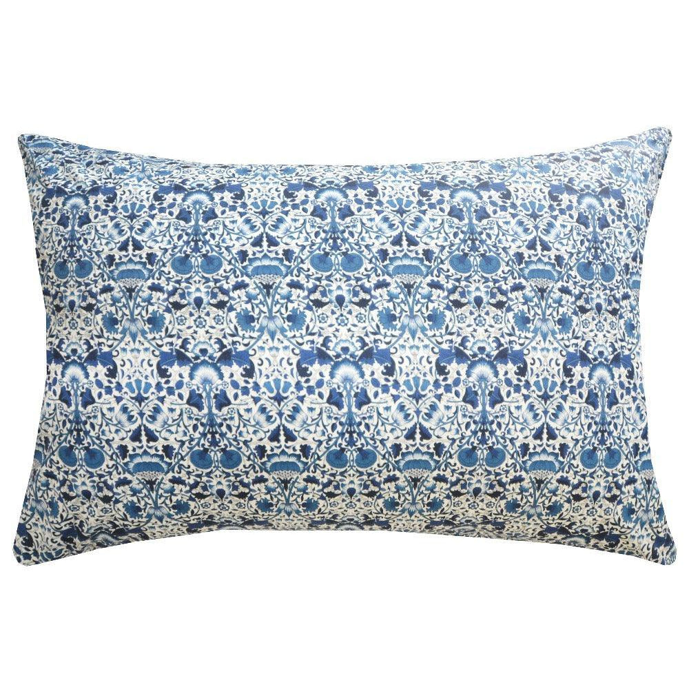 Pillowcase made with Liberty Fabric LODDEN NAVY - Coco & Wolf